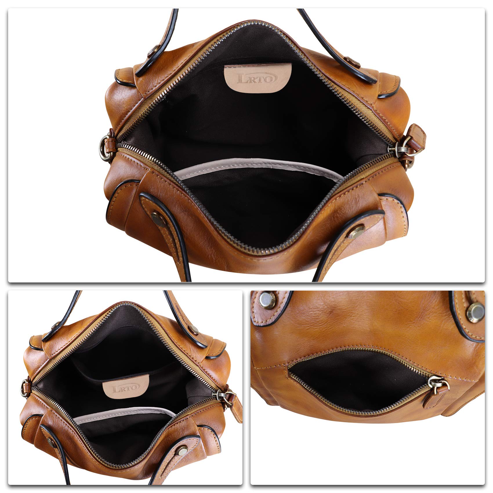 Genuine Leather Satchel Purse for Women - Retro Handmade Top Handle Handbag, Designer Crossbody Bag | Perfect for Work, Travel & Everyday Use