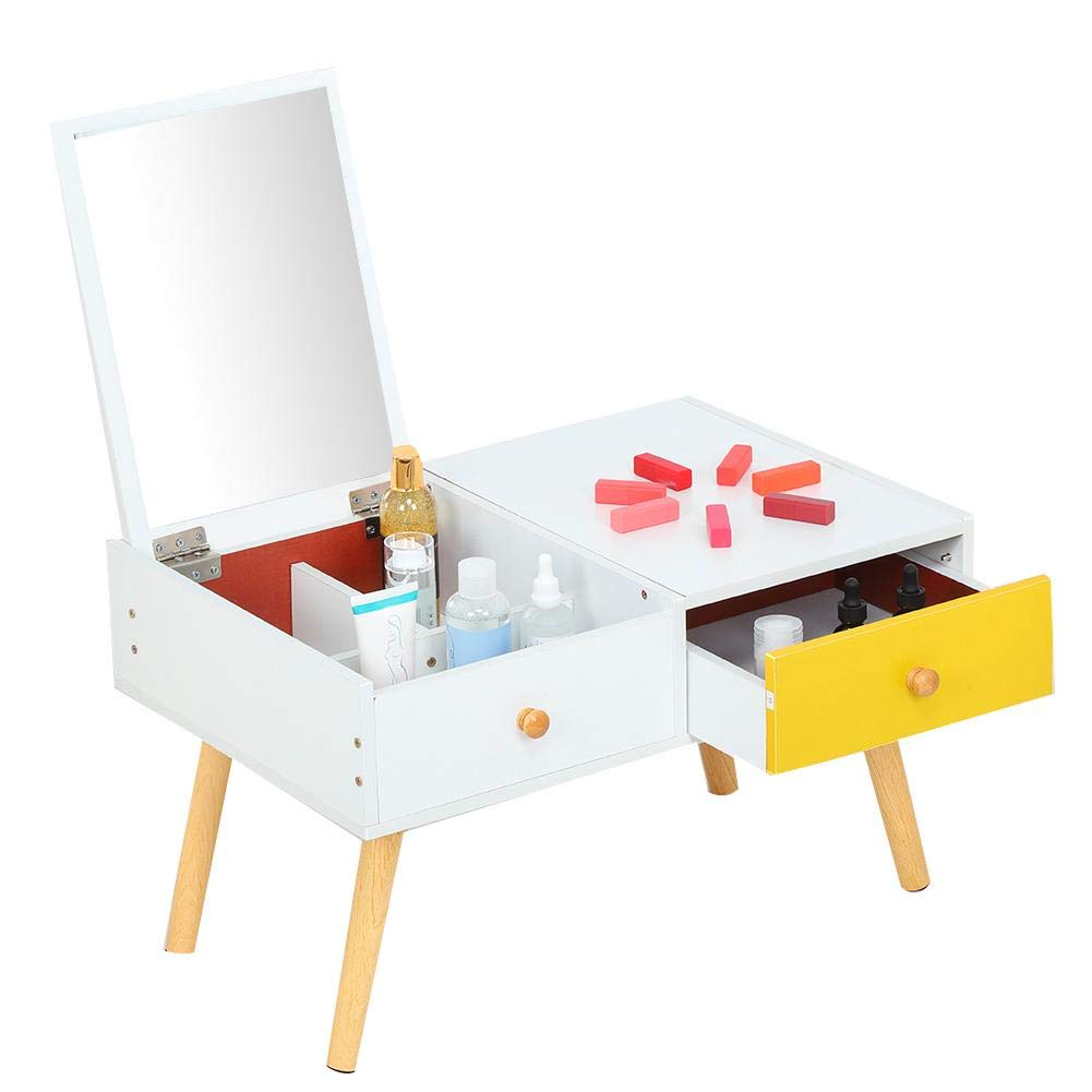 Uxsiya Compact Writing Desk & Vanity Table - Multi-Functional Home Office Desk for Women & Girls - Perfect for Makeup, Study & Workspace Organization