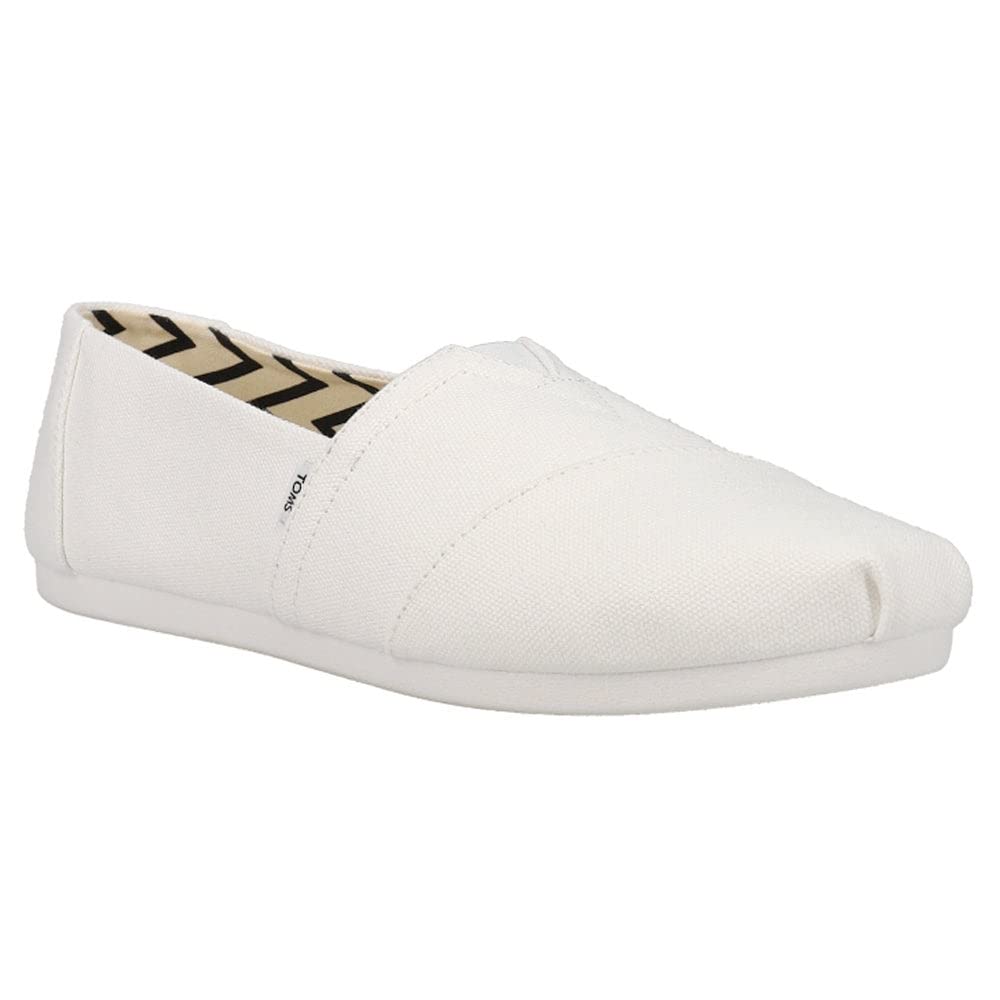 TOMS Women's Alpargata Slip-On Flats - Comfortable Casual Shoes for Women | Perfect for Everyday Wear, Beach, Travel & Summer Outfits