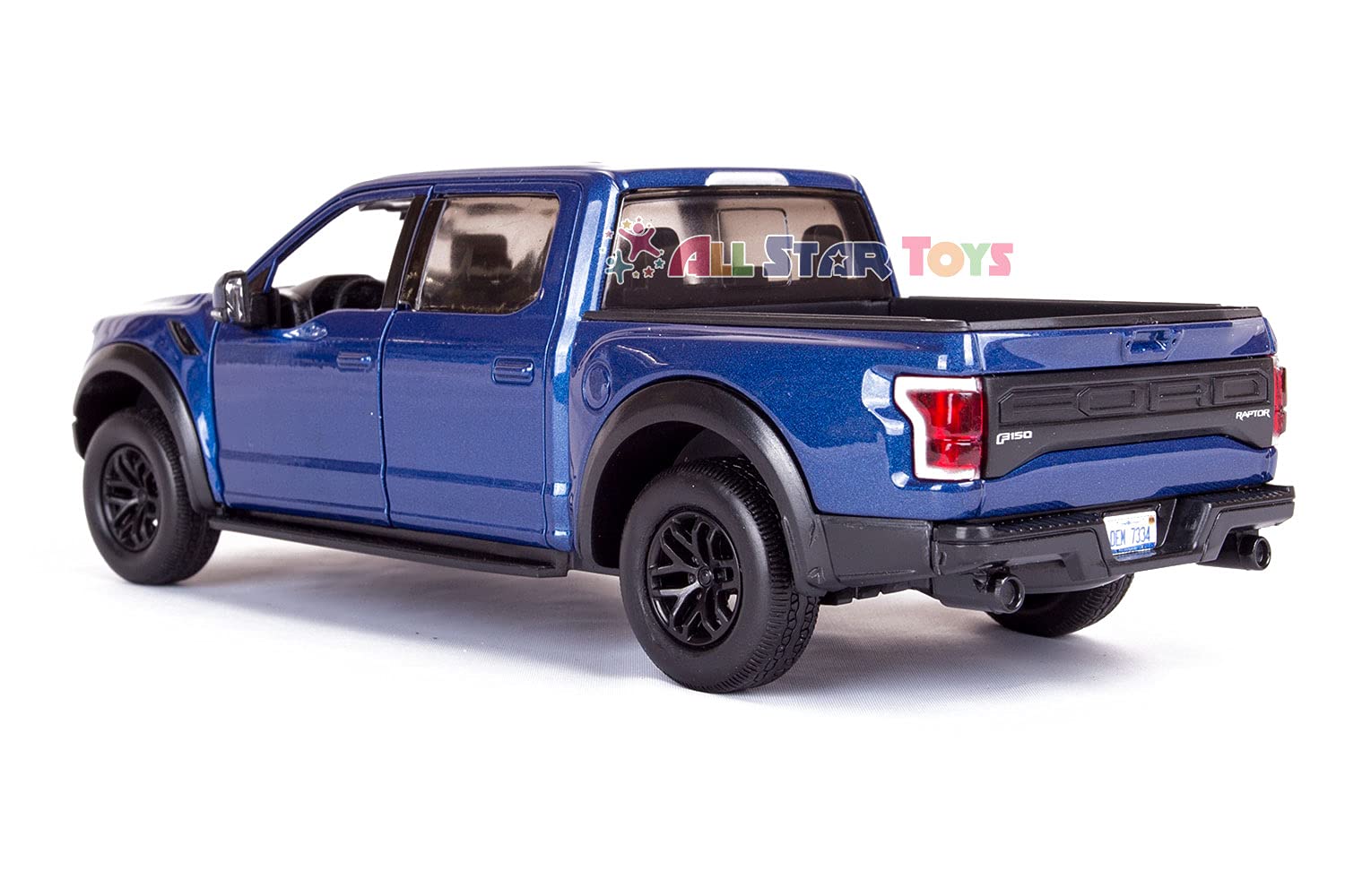 1:24 Scale 2017 Ford F-150 Raptor Blue Diecast Model Car - Motormax 79344 - Collectible Toy for Adults & Kids, Perfect for Display, Gifts & Car Enthusiasts