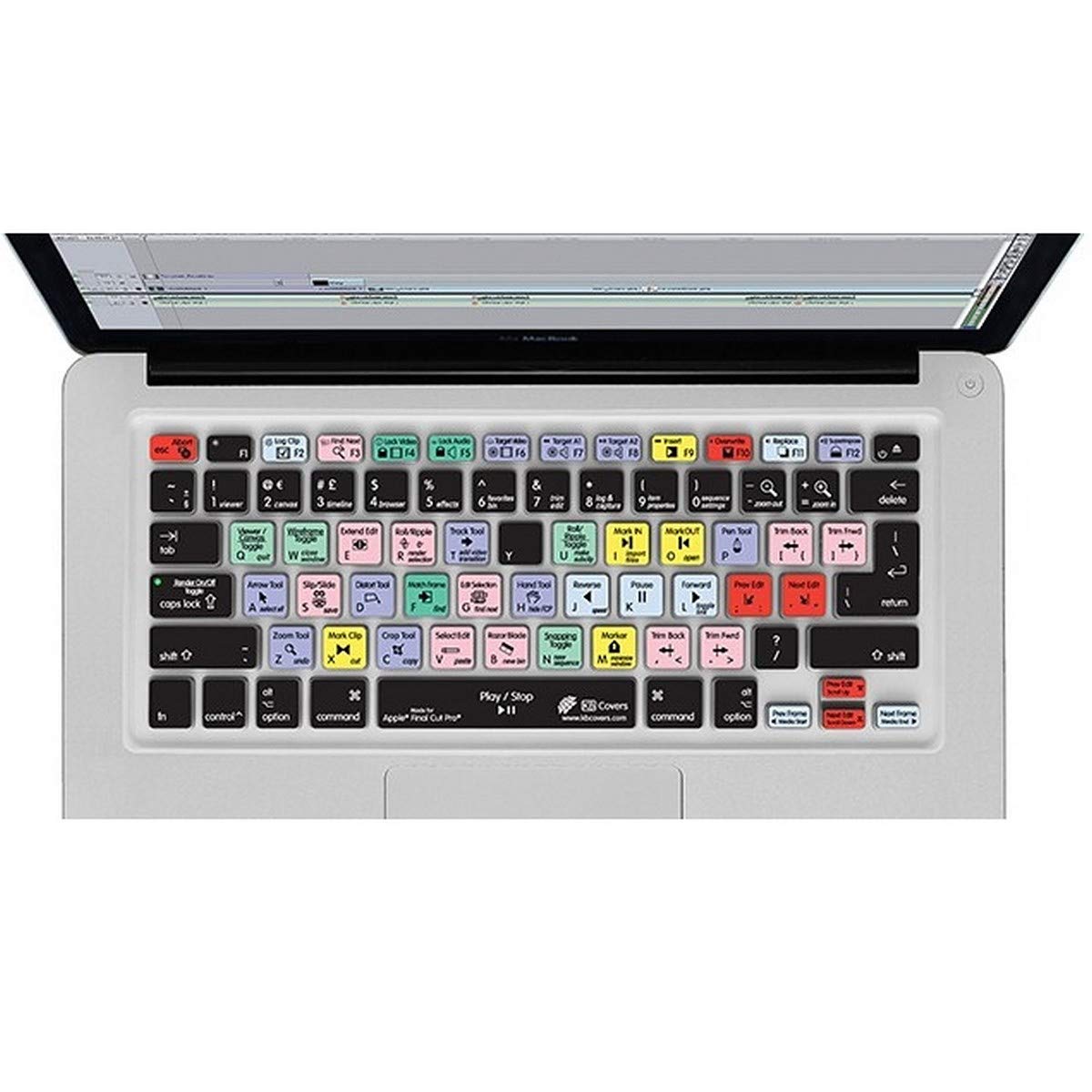 Final Cut Pro Keyboard Cover for MacBook Air & Pro - Shortcut Printed Version 5/6/7 | Editors Keys Wireless Keyboard Protector | Perfect for Video Editing & Post-Production Workflows