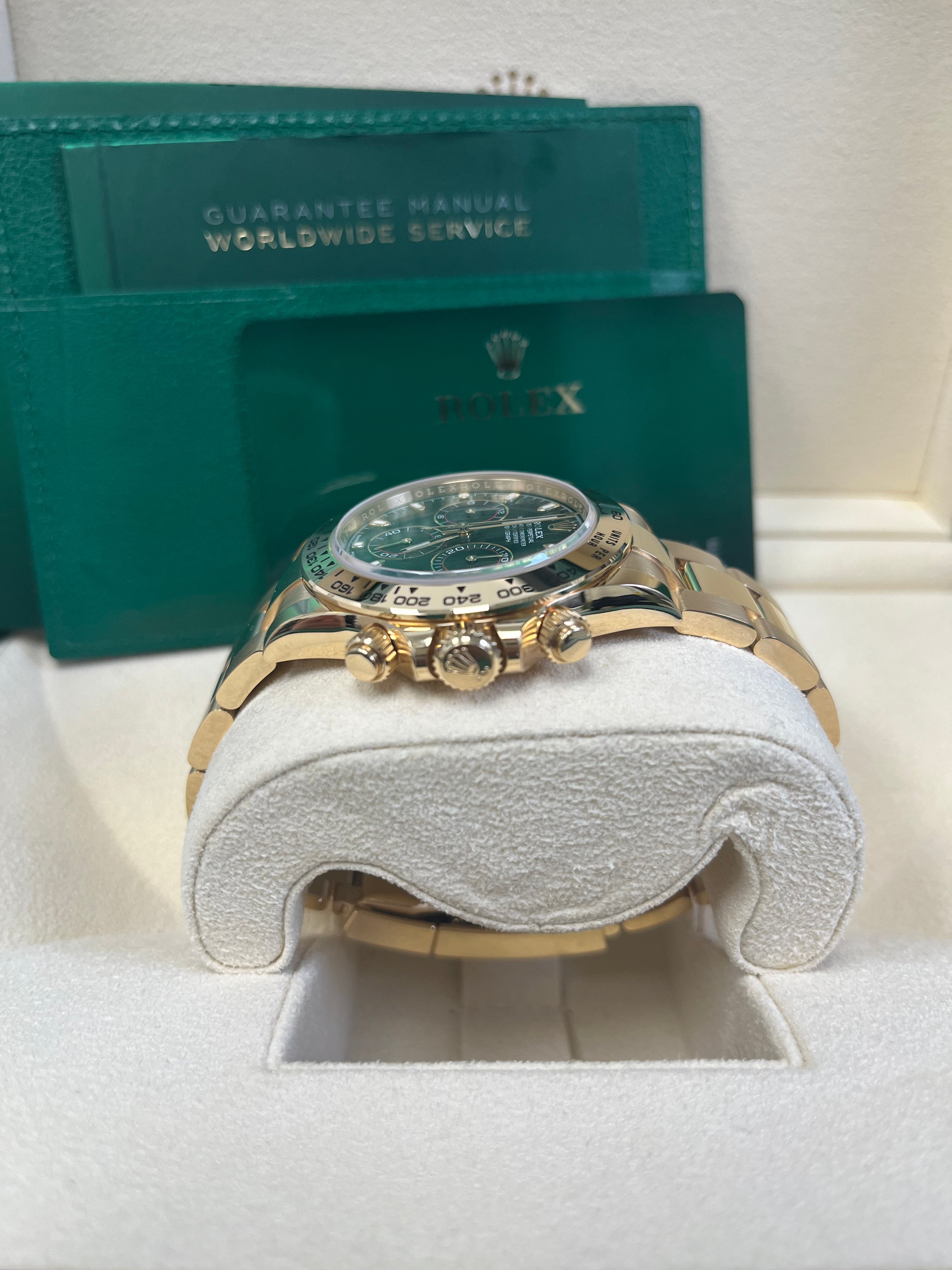 Rolex 'John Mayer' Daytona Cosmograph 116508 - Luxury Yellow Gold Watch with Green Dial | Perfect for Collectors, Special Occasions & High-End Fashion