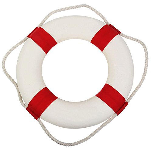 Nautical Lifebuoy Wall Decor - Blue Foam Life Ring for Home, Bar & Coastal Themed Rooms | Perfect for Beach House, Boat Cabin & Seaside Interior Design