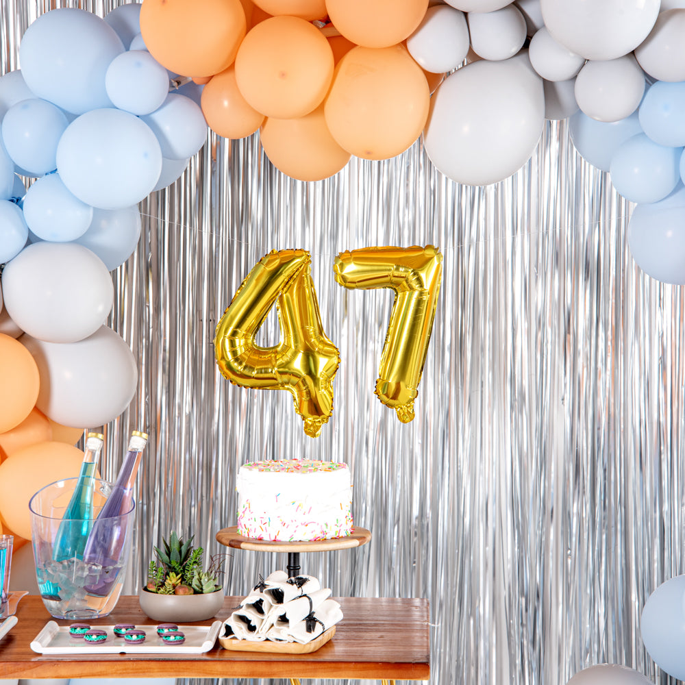 Balloonify Gold Mylar Number 7 Balloon - 16 Inch Large Foil Balloon for Birthday Party Decorations (1 Count) - Perfect for Anniversary, Graduation & Baby Shower Celebrations