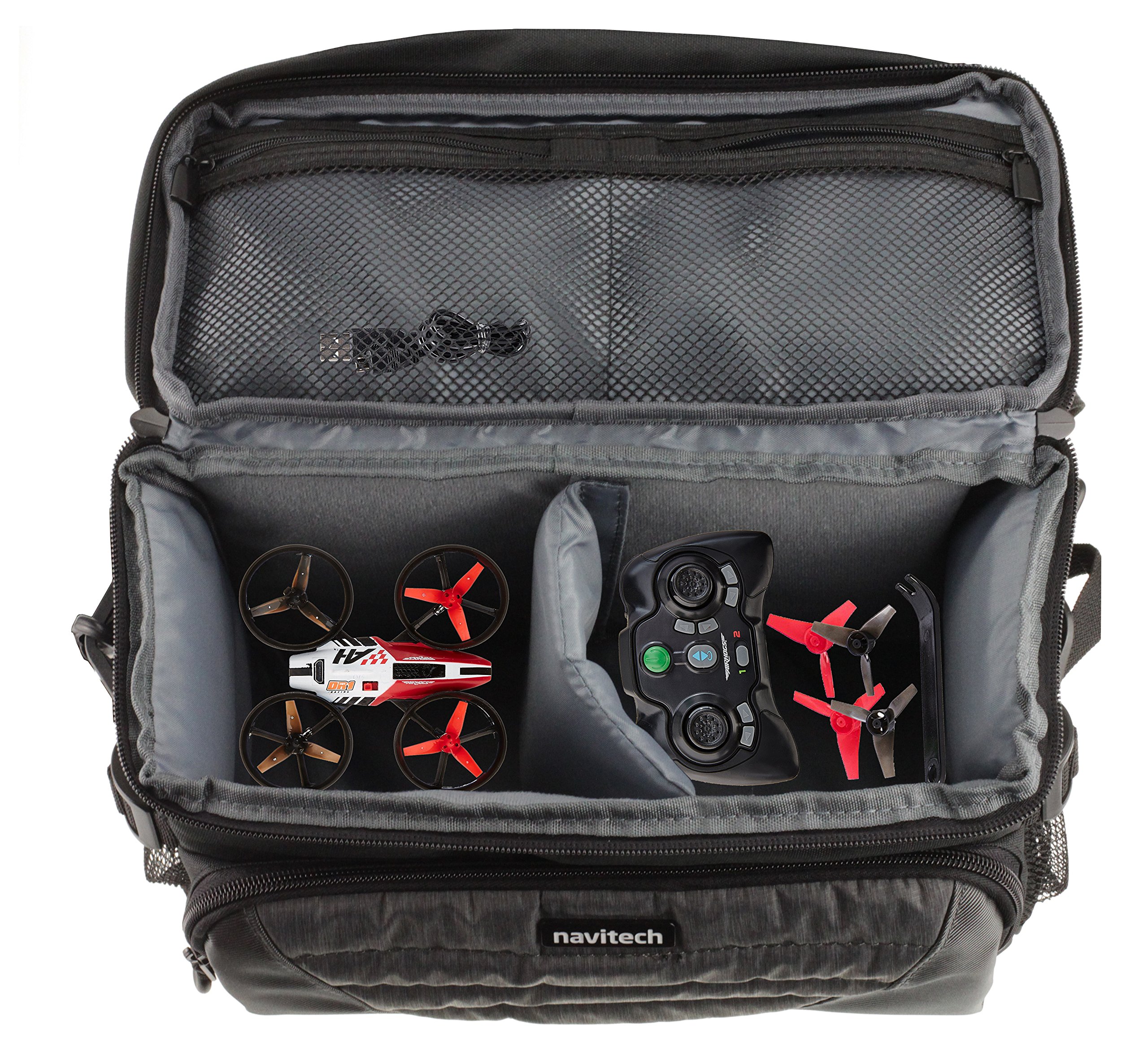 Navitech Grey Water-Resistant Drone Case Cover for Parrot Swing - Perfect for Outdoor Adventures & Travel Protection