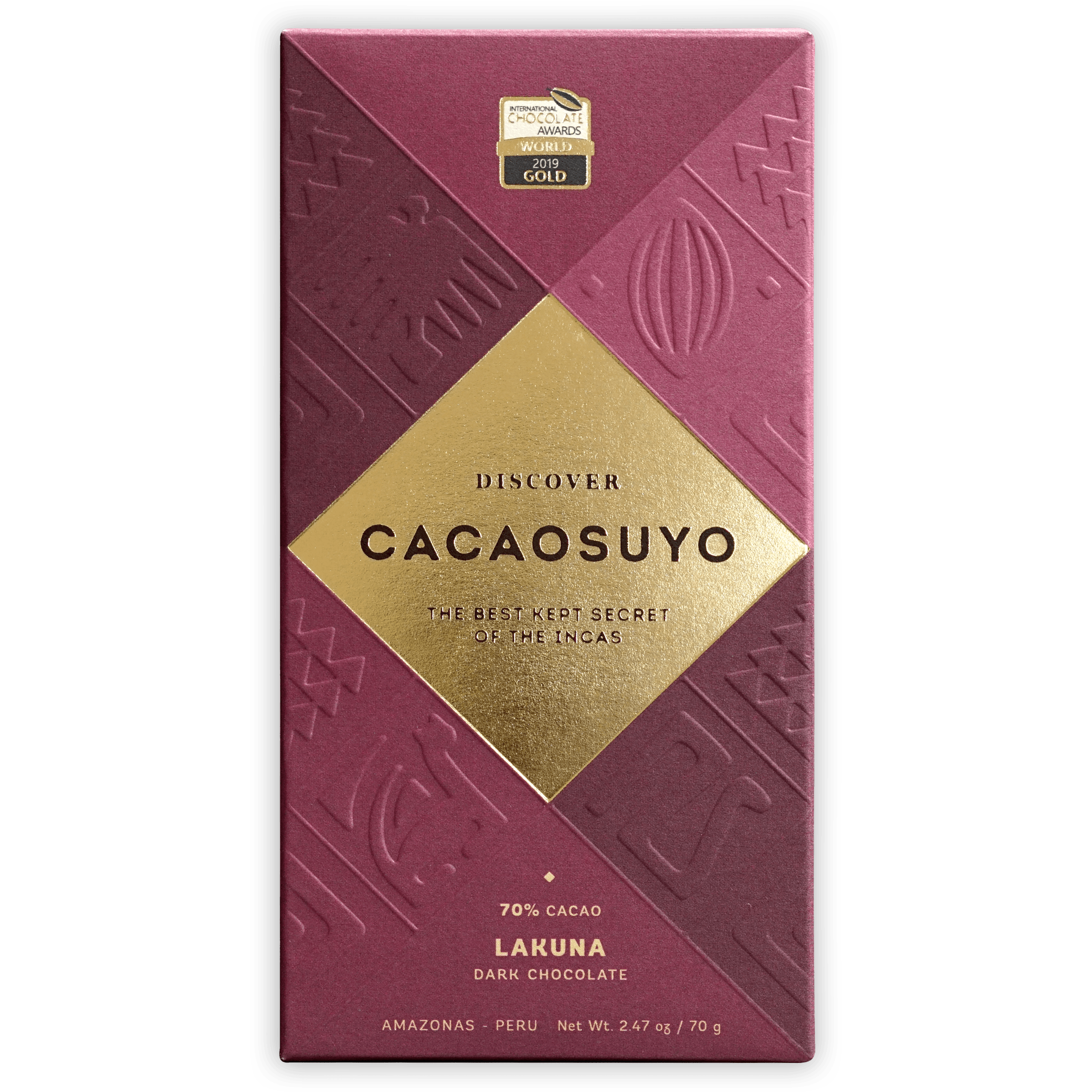 Organic Cacaosuyo Lakuna 70% Dark Chocolate Bar - Premium Single-Origin Peruvian Cocoa - Perfect for Baking, Gifting & Healthy Snacking