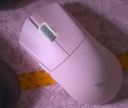 Darmoshark M3 S Varun 2.4GHz Wireless Gaming Mouse with 2000Hz Polling Rate - Lightweight Ergonomic Design, RGB Lighting - Perfect for FPS, MOBA, and PC Gaming (Pink)