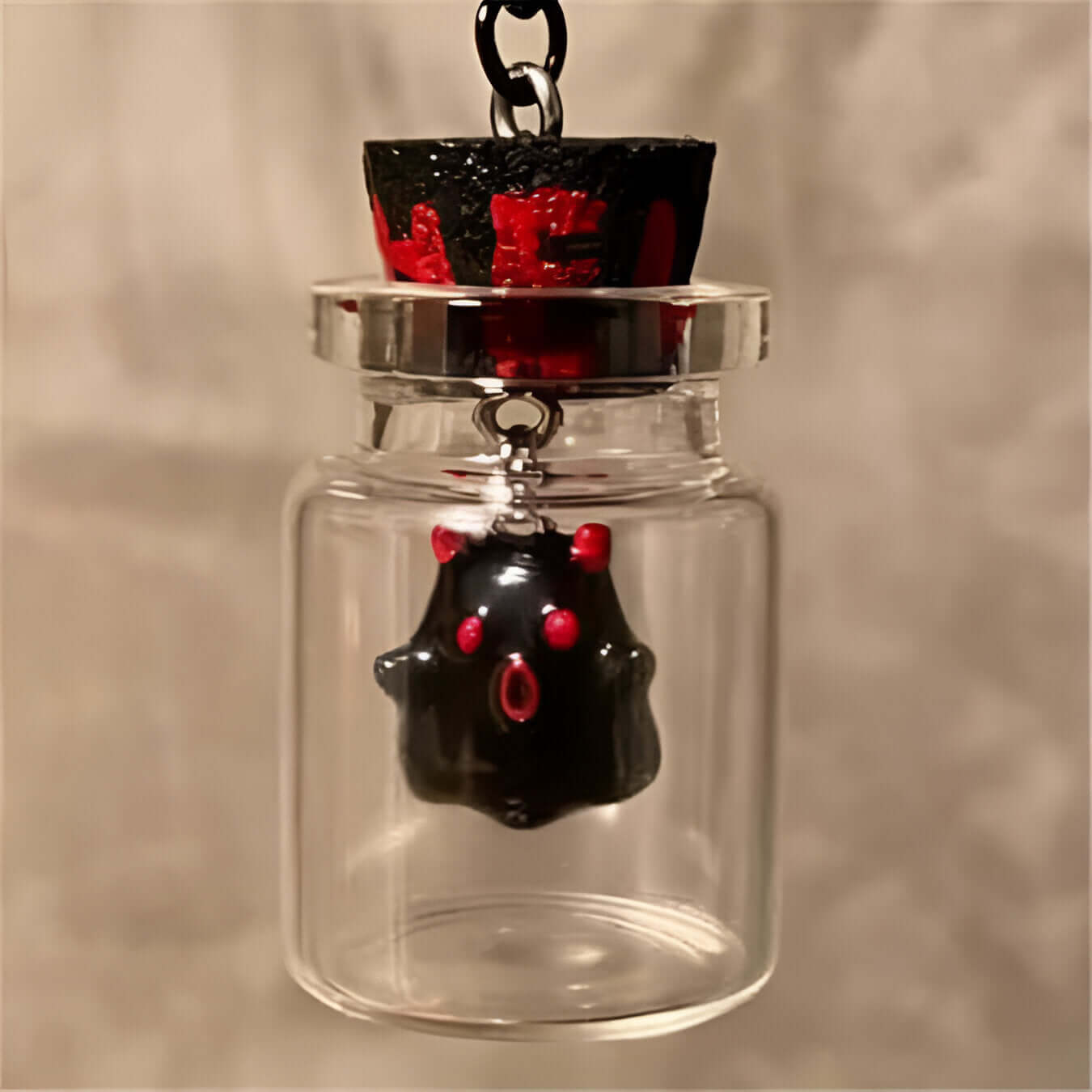 Ghost in a Bottle Halloween Pendant Necklace - Spooky Jewelry Gift for Women & Teens | Perfect for Halloween Parties, Cosplay & Gothic Fashion Accessories