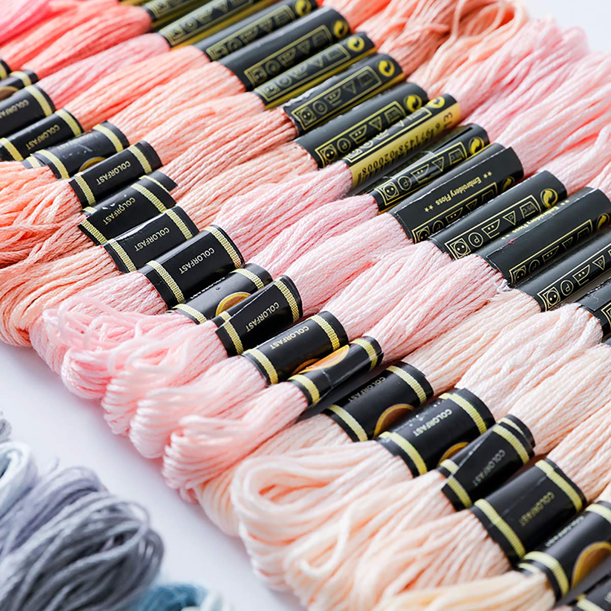 Vilihkc 150 Skeins Rainbow Embroidery Floss Set - Premium Cotton Cross Stitch Threads for DIY Bracelets, Friendship Bands & Handmade Crafts | Perfect for Scrapbooking, Needlework & Home Decor Projects