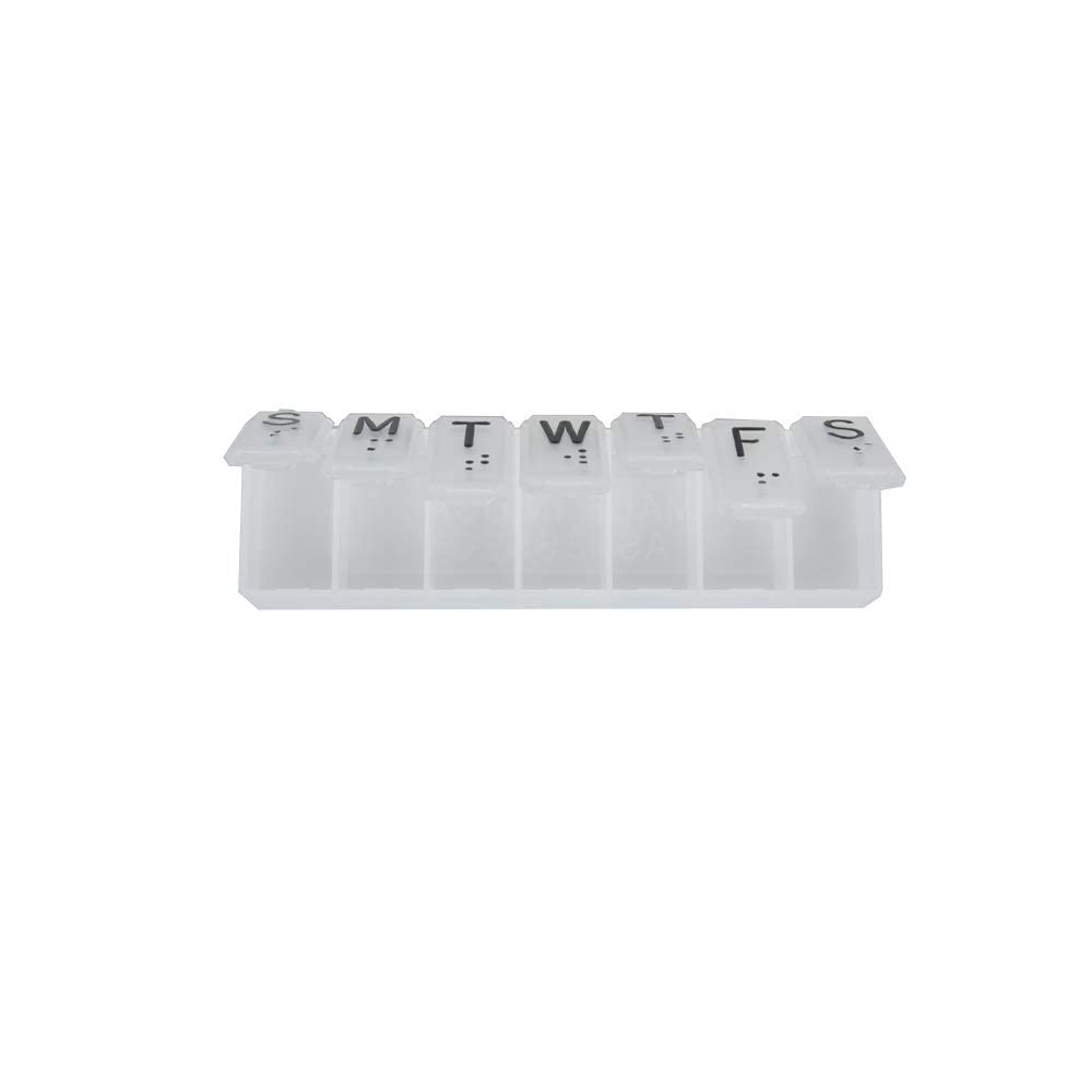 Apex 7-Day Pill Organizer - Medium Weekly Medication Dispenser (3-Pack) - Perfect for Travel, Home & Daily Vitamin Organization