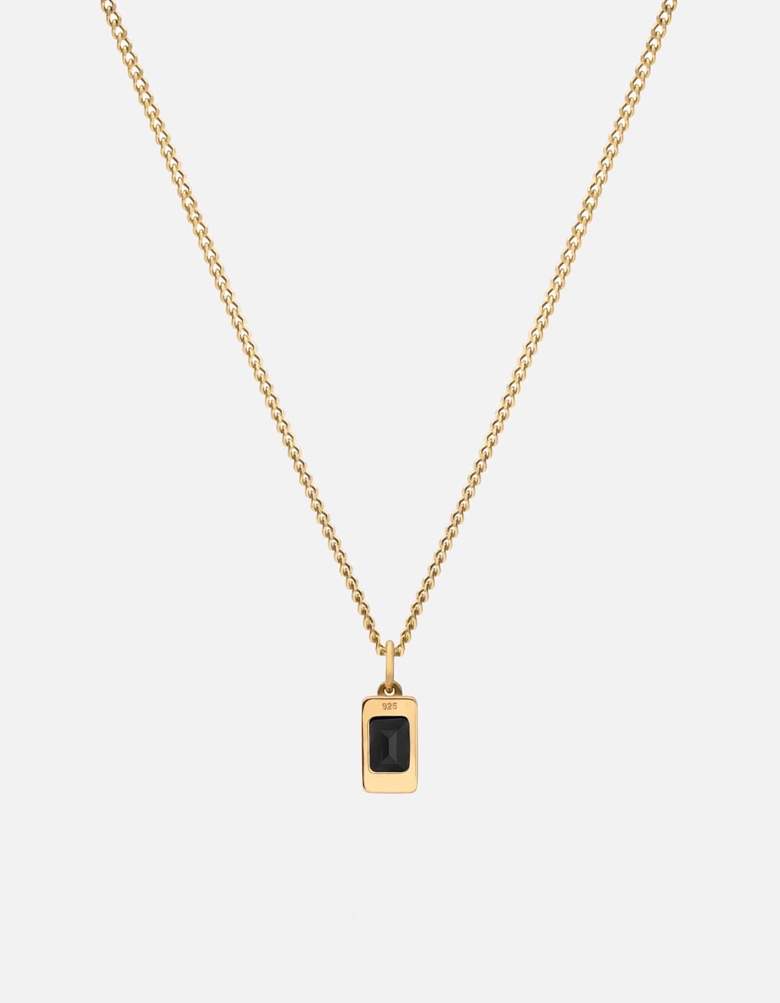Valor Onyx Necklace - 14K Gold Vermeil Pendant for Women | Elegant Jewelry Gift for Birthday, Anniversary & Special Occasions | Perfect for Everyday Wear & Formal Events