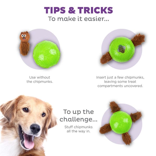 Outward Hound Snuffle N' Treat Ball - Interactive Puzzle Dog Toy for Mental Stimulation & Slow Feeding - Perfect for Holidays, Training & Enrichment Playtime