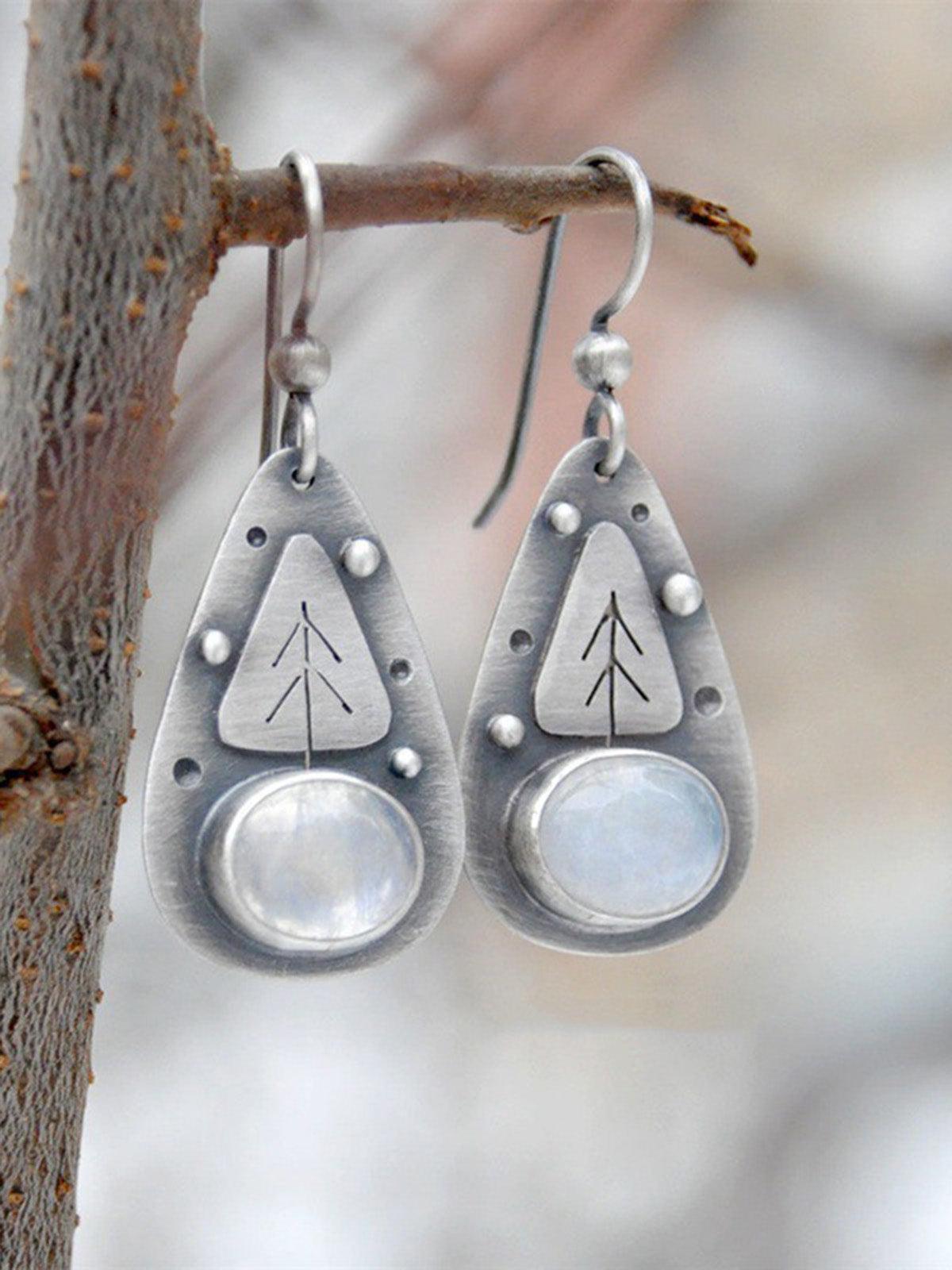 Bohemian Moonstone Earrings for Women – Handmade Sterling Silver Dangle Earrings – Perfect for Festivals, Weddings & Boho Chic Outfits