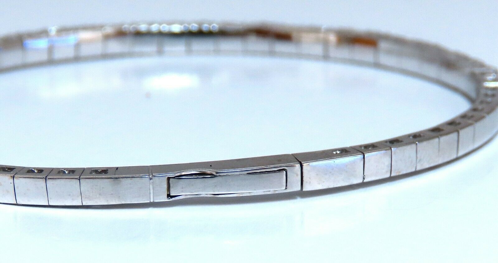 2.90ct Natural Round Diamond Tennis Bracelet - 14K Gold Flexible Bangle for Women | Perfect for Weddings, Anniversaries & Special Occasions