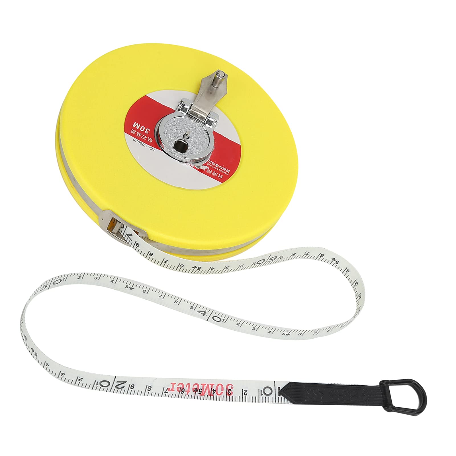30M/100FT Heavy Duty Tape Measure - Flexible & Durable Fiberglass Construction Measuring Tool for DIY, Home Improvement, Carpentry & Professional Use