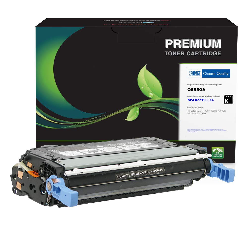 MSE Remanufactured Black Toner Cartridge Replacement for HP Q5950A (HP 643A) | High Yield Printing | Perfect for Office & Home Use