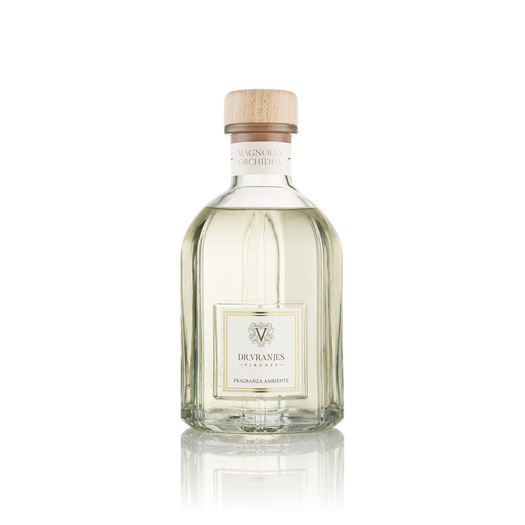 Dr. Vranjes Magnolia Orchidea Scented Reed Diffuser 500ml - Luxury Home Fragrance for Living Room, Bedroom & Office Decor