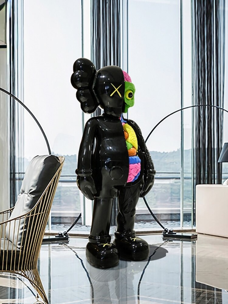 KAWS Dissected Companion 4-Foot Tall Collectible Statue – Limited Edition Art Figure for Home & Office Decor