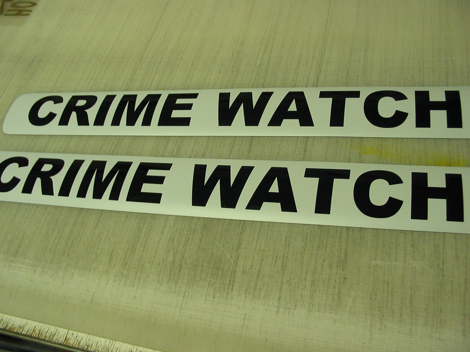 Crime Watch Magnetic Car Signs - DOT Approved for Vehicles, Trucks, Vans & SUVs | High Visibility Security Decals for Neighborhood Watch, Patrol Cars & Community Safety