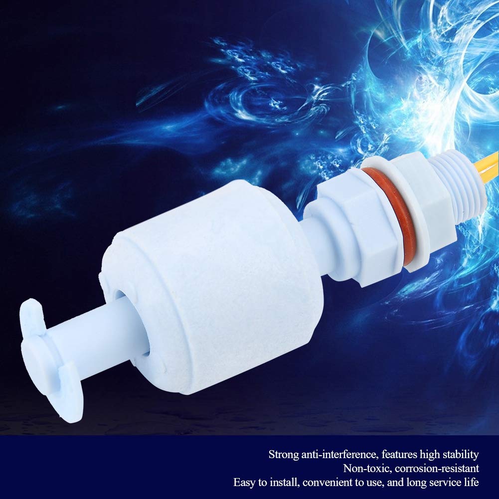 110V Water Level Switch for Aquarium Pump Control - Vertical Liquid Level Sensor for Fish Tank, Sump Pump, Hydroponics & Water Filtration Systems - Automatic Water Controller for Home and Industrial Use