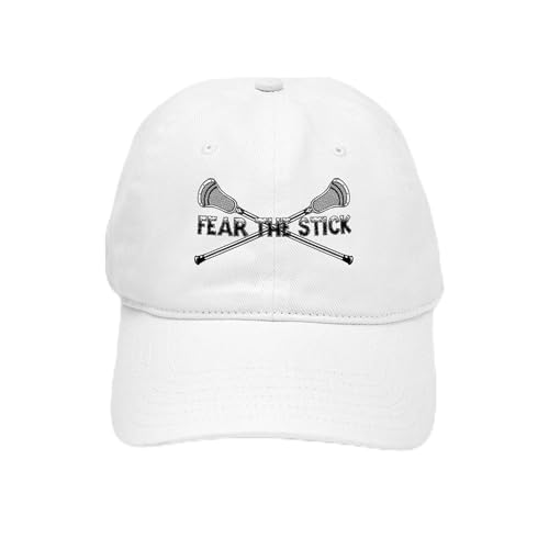 White - Lacrosse Fear the Stick Cap