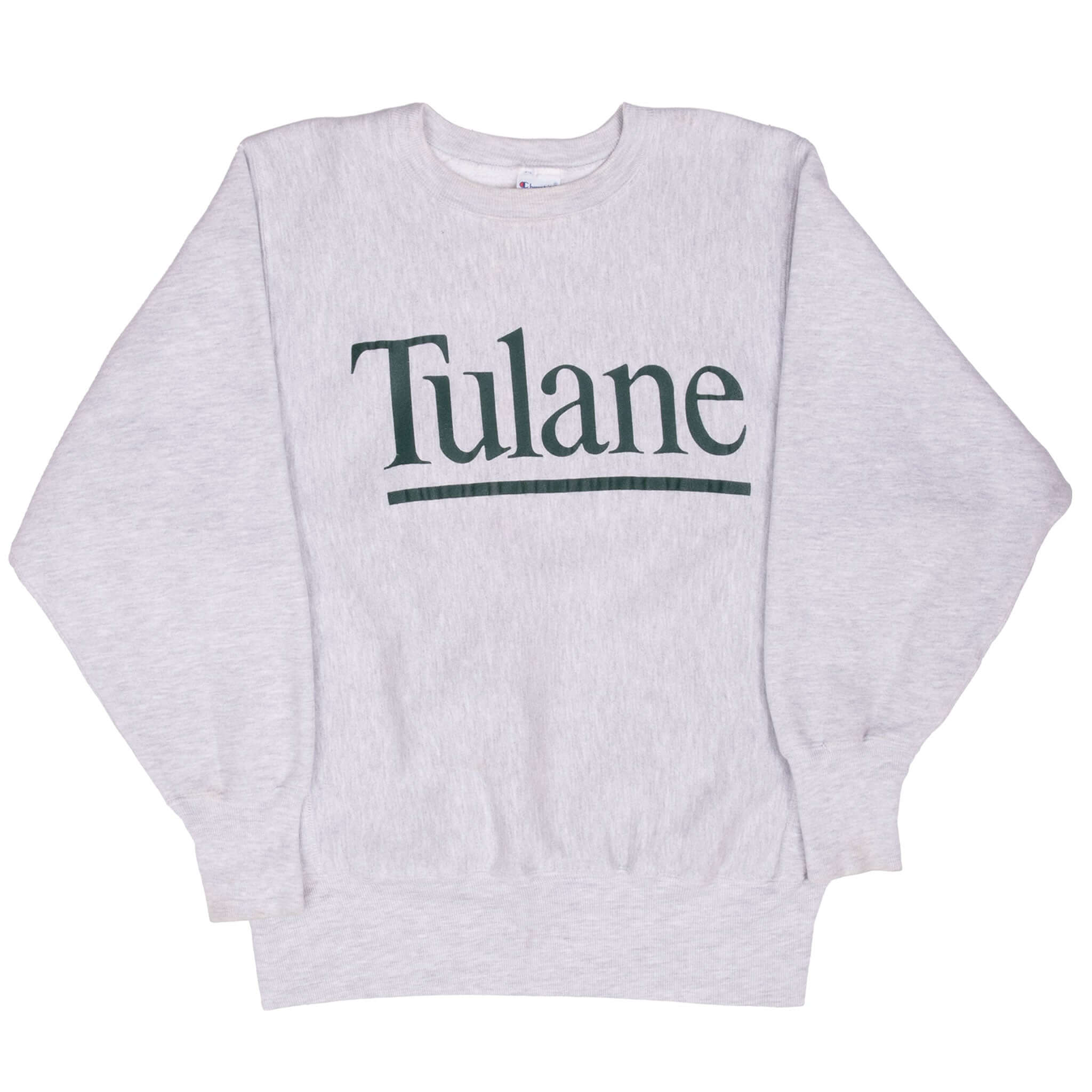 Vintage Champion Reverse Weave Tulane University Sweatshirt 1990s Medium - Retro College Hoodie for Casual Wear & Street Style Fashion