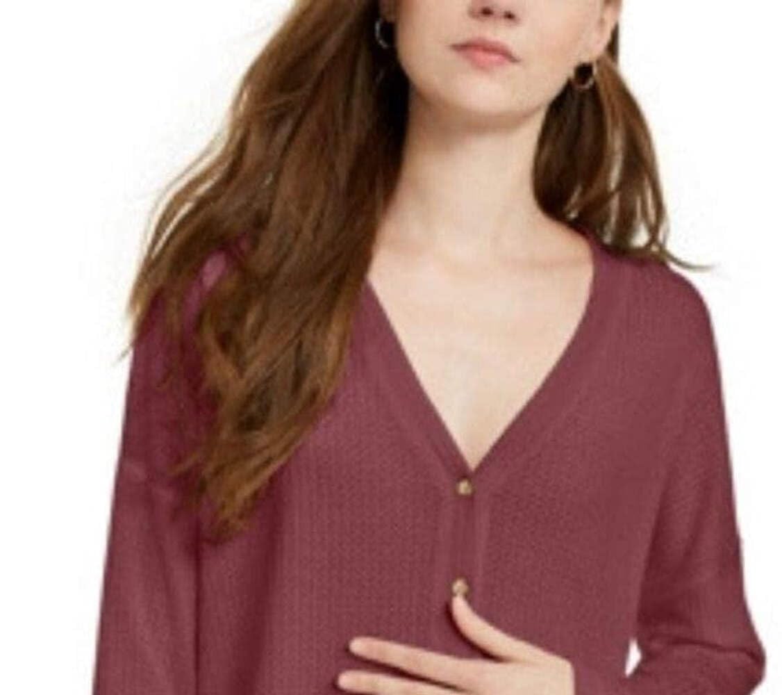 Ethereal Plum Oversized Waffle-Knit Cardigan for Women - Cozy Long Open Front Sweater for Fall & Winter - Perfect for Layering, Casual Outfits, and Coffee Dates