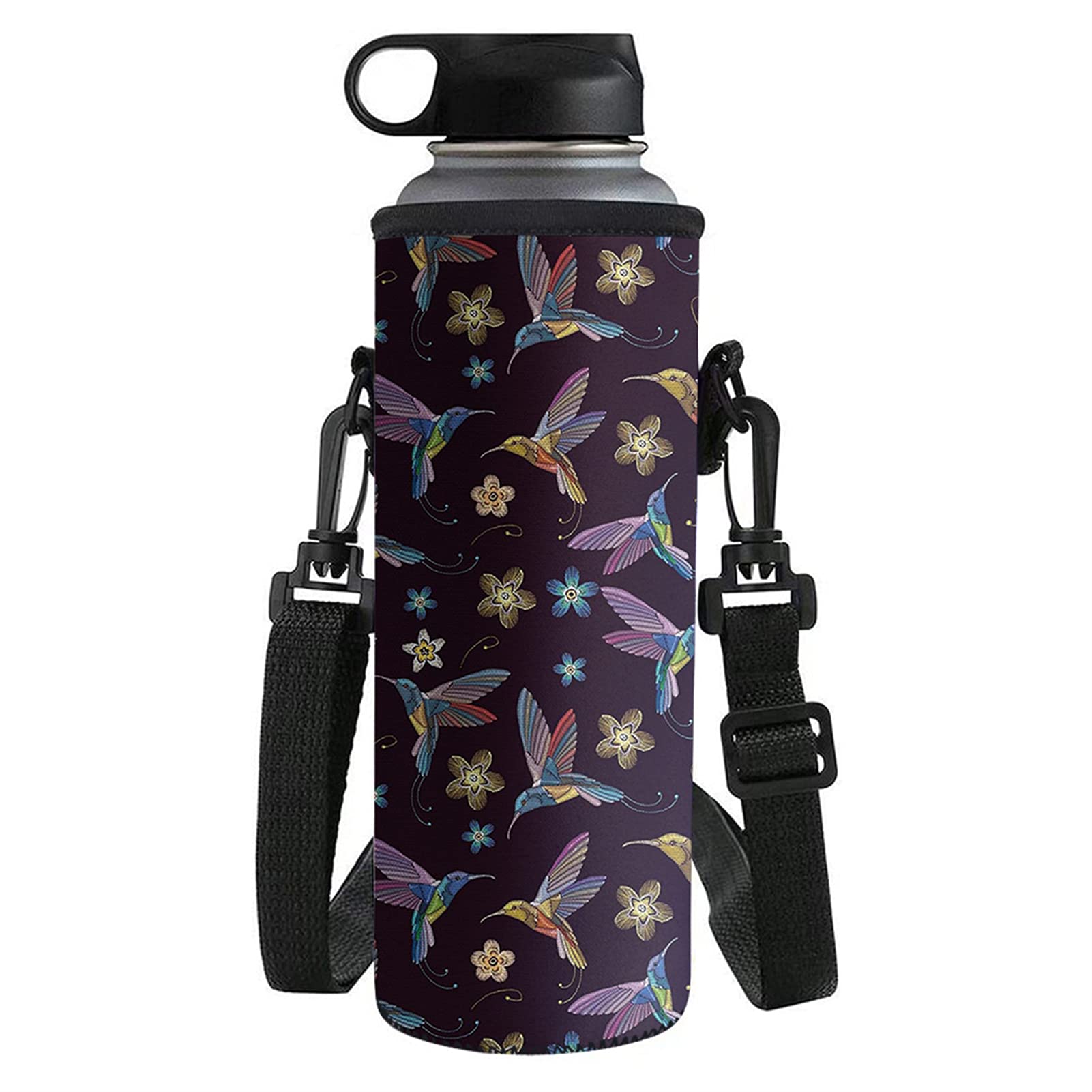 Yiekeluo Insulated Neoprene Water Bottle Carrier with Adjustable Straps - Perfect for Hiking, Gym, and Outdoor Adventures