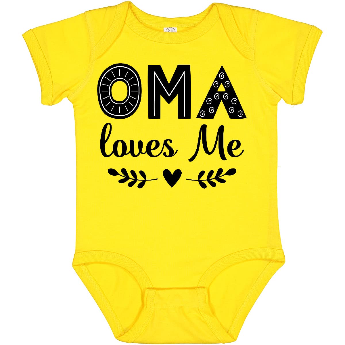Inktastic Oma Baby Clothes - 100% Cotton Baby Bodysuit with Cute Design | Perfect for Newborns, Infants & Toddlers | Great for Family Photos, Daily Wear & Special Occasions