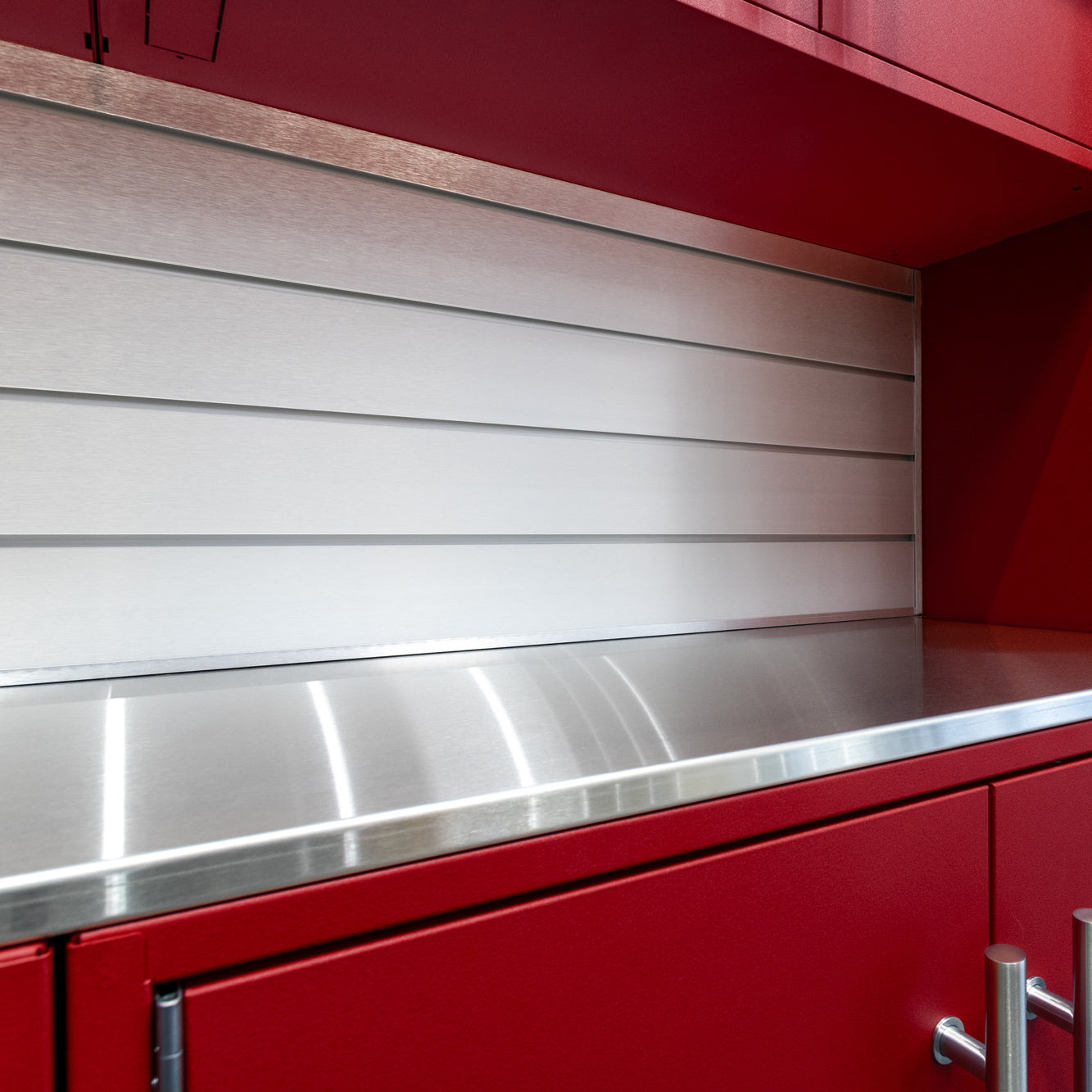 40 Inch Aluminum Slatwall Backsplash Panel - Rustproof & Easy to Install - Perfect for Kitchen, Bathroom, or Retail Store Display