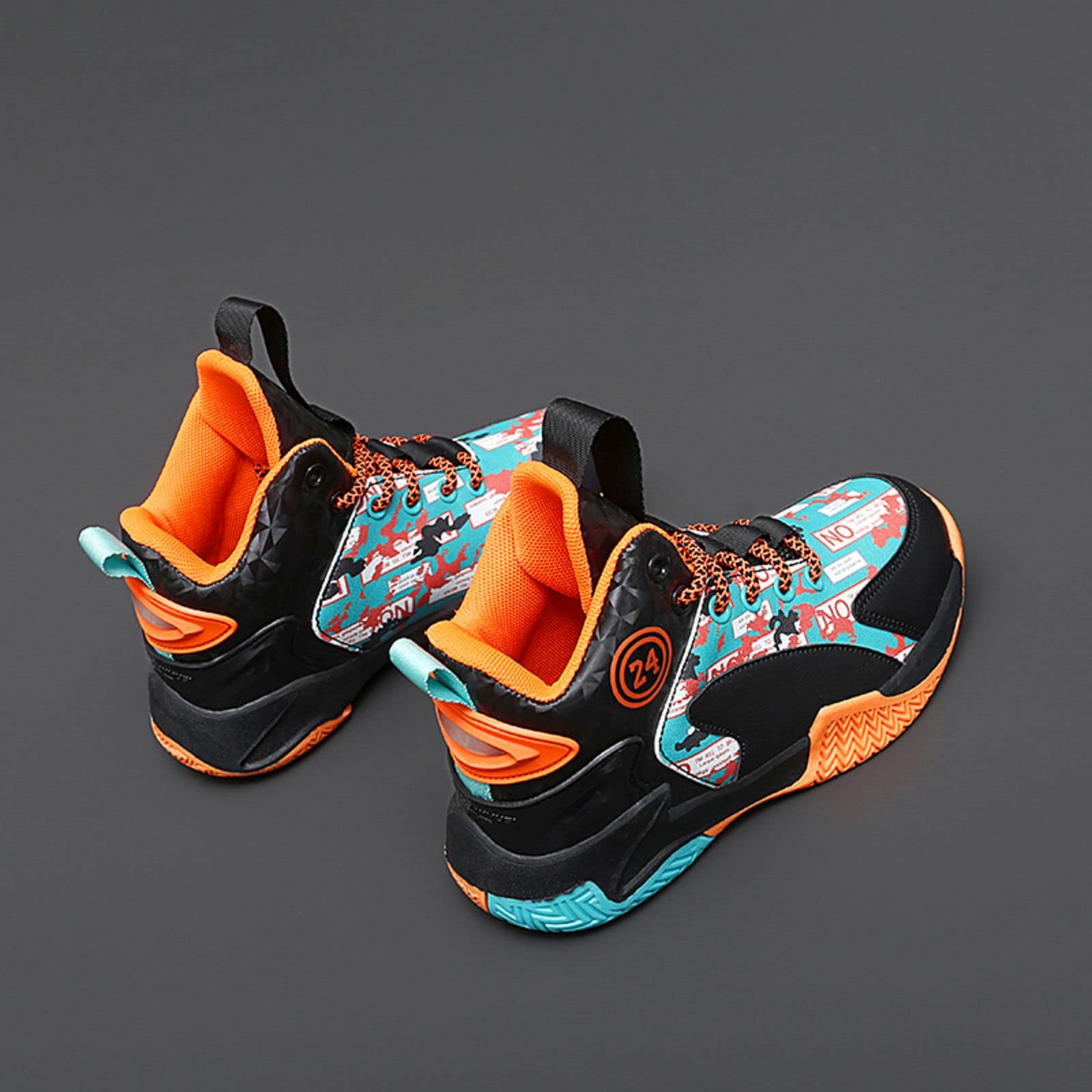 Anti-Slip Kids Basketball Shoes - Non-Slip Sole for Indoor/Outdoor Court - Perfect for Youth Sports & School PE Classes