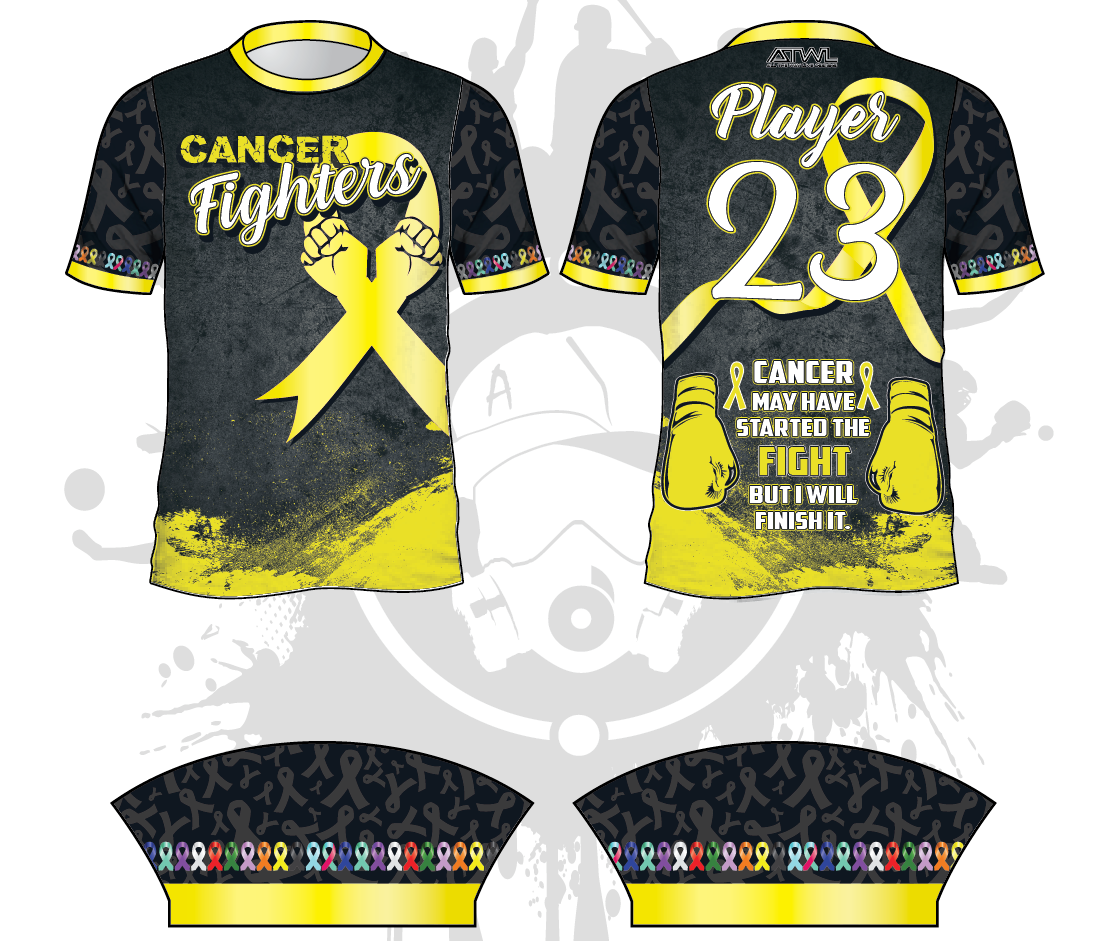 Cancer Fighters Men's Baseball Jersey - Comfortable & Durable Team Apparel for Baseball Games, Fundraisers & Awareness Events