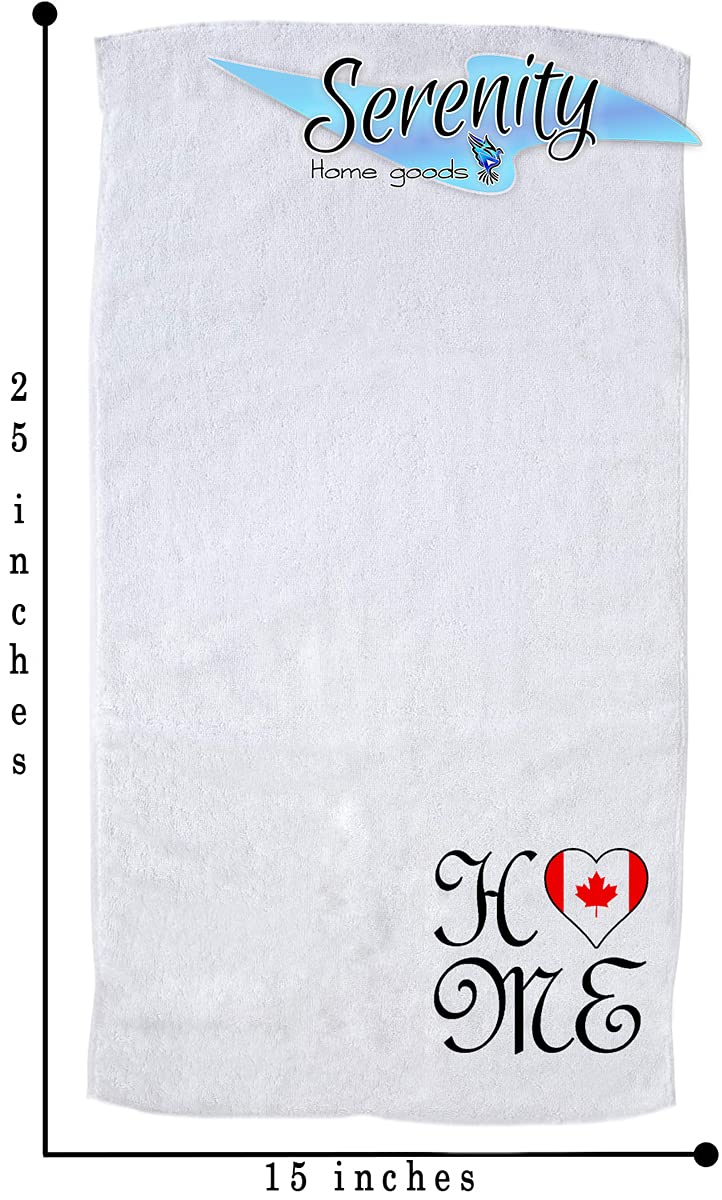 Canadian Flag Hand Towel - Maple Leaf Home Decor for Kitchen & Bath | Christmas & Noel Gifts | Perfect for Holiday Decorations, Housewarming Gifts & Canadian Pride Displays