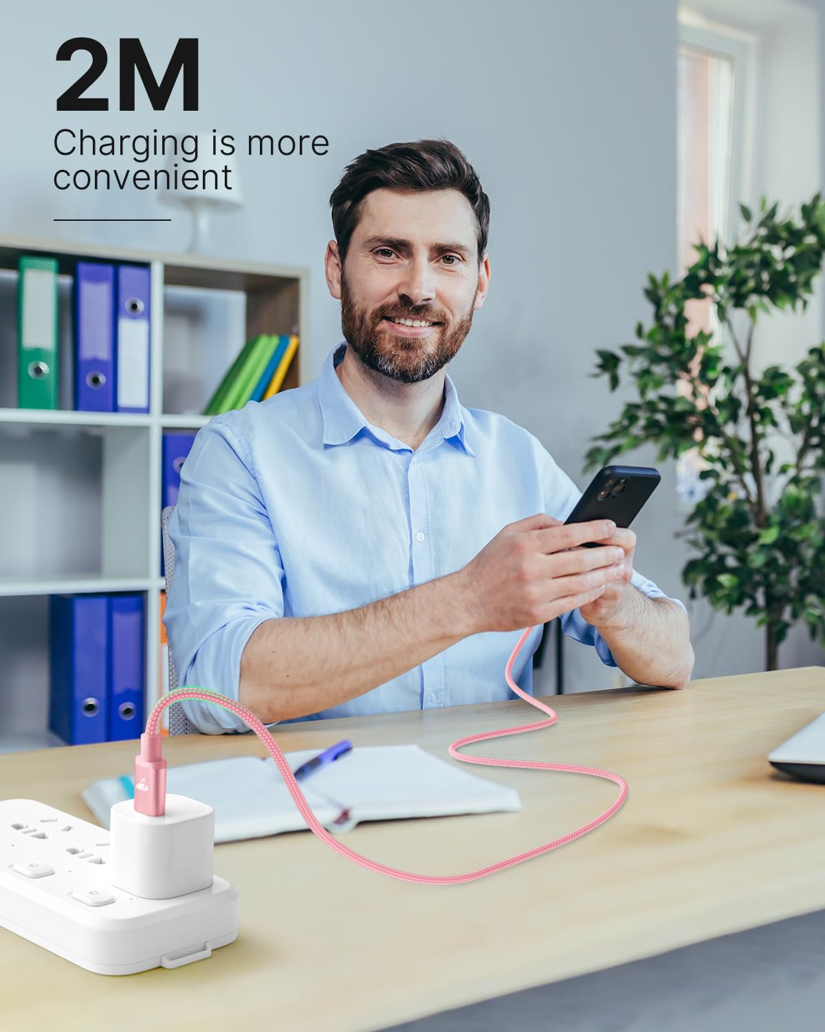Apple MFi Certified USB C to Lightning Cable 1M - Fast Charging USB C iPhone Charger Cable with PD Support for iPhone 14/13/12/11/XS/XR/8, iPad Pro & AirPods - Perfect for Home, Office & Travel Charging