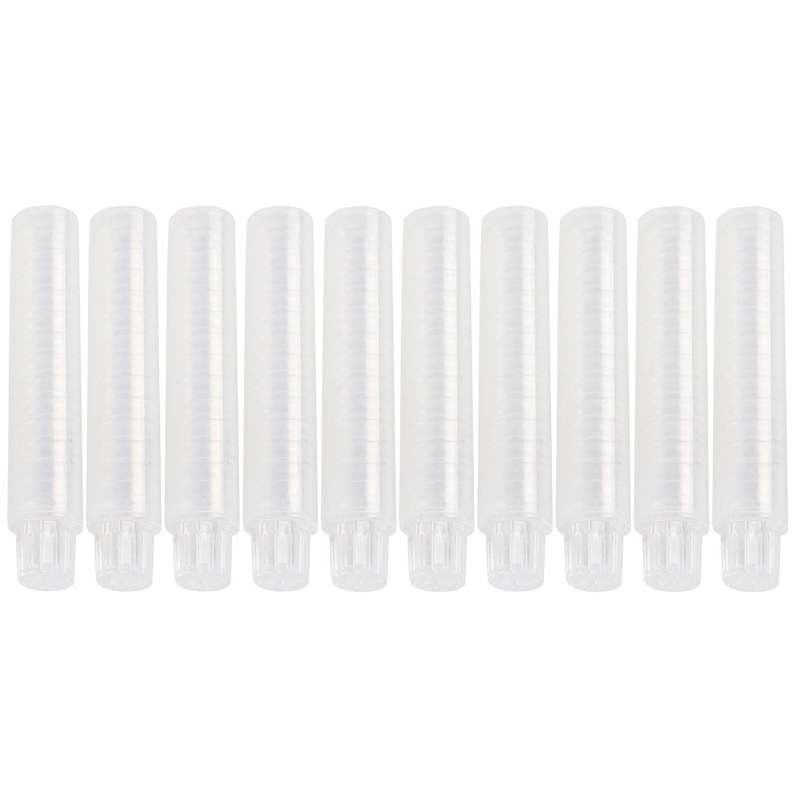 10-Pack Transparent PP Chalk Holders for Teachers - Dust-Free Grey990 School Supplies Storage, Keep Fingers Clean - Perfect for Classroom, Art Projects & Kids' Drawing Activities