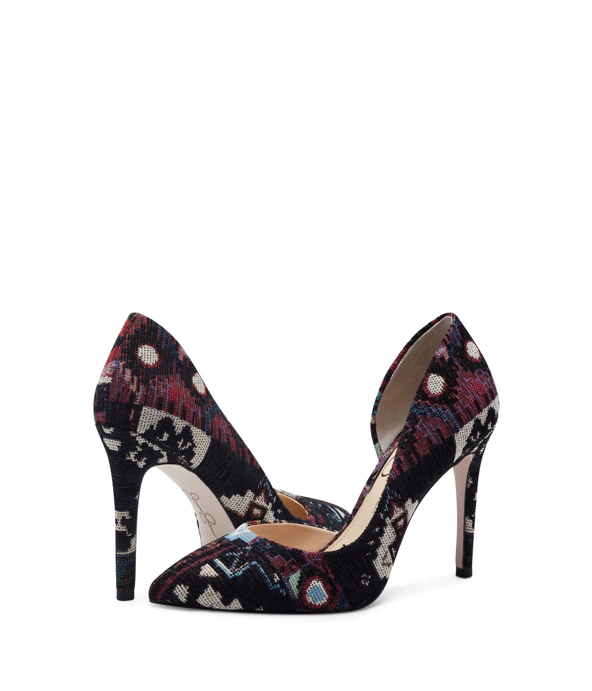 Jessica Simpson Women's Prizma Pointed Toe D'Orsay Heels Pumps - Elegant High Heels for Women, Office Wear, Party & Evening Dress Shoes