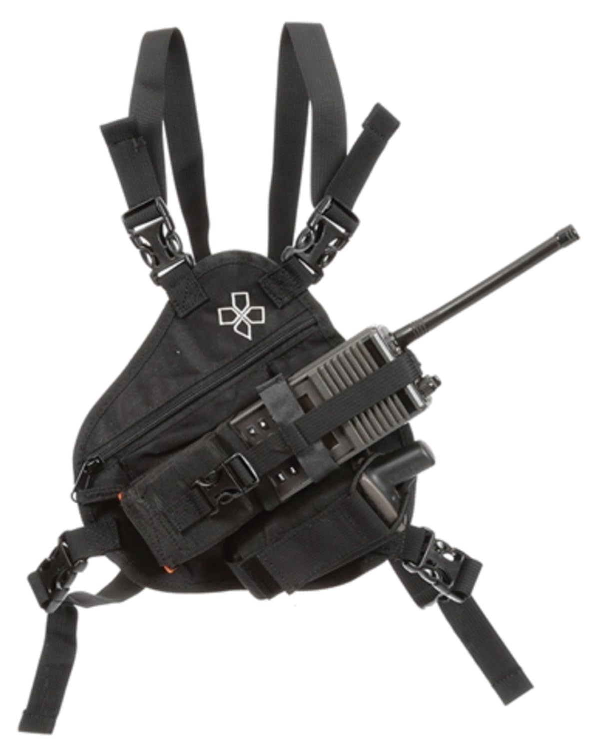 RP-1 Scout Radio Chest Harness for 2 Way Radios & Handheld Electronics | Tactical Gear for Search & Rescue, Ski Patrol, Emergency Response - Black | Perfect for Outdoor Adventures, Hiking & Security Work