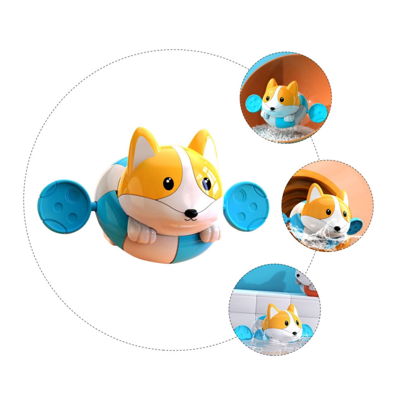 HAWILLOSCH 1pc Animal Water Play Toy for Kids - Fun Bath & Swimming Pool Toys, Durable Plastic Floating Animals for Toddlers (Perfect for Bathtime, Pool Parties & Outdoor Water Play)