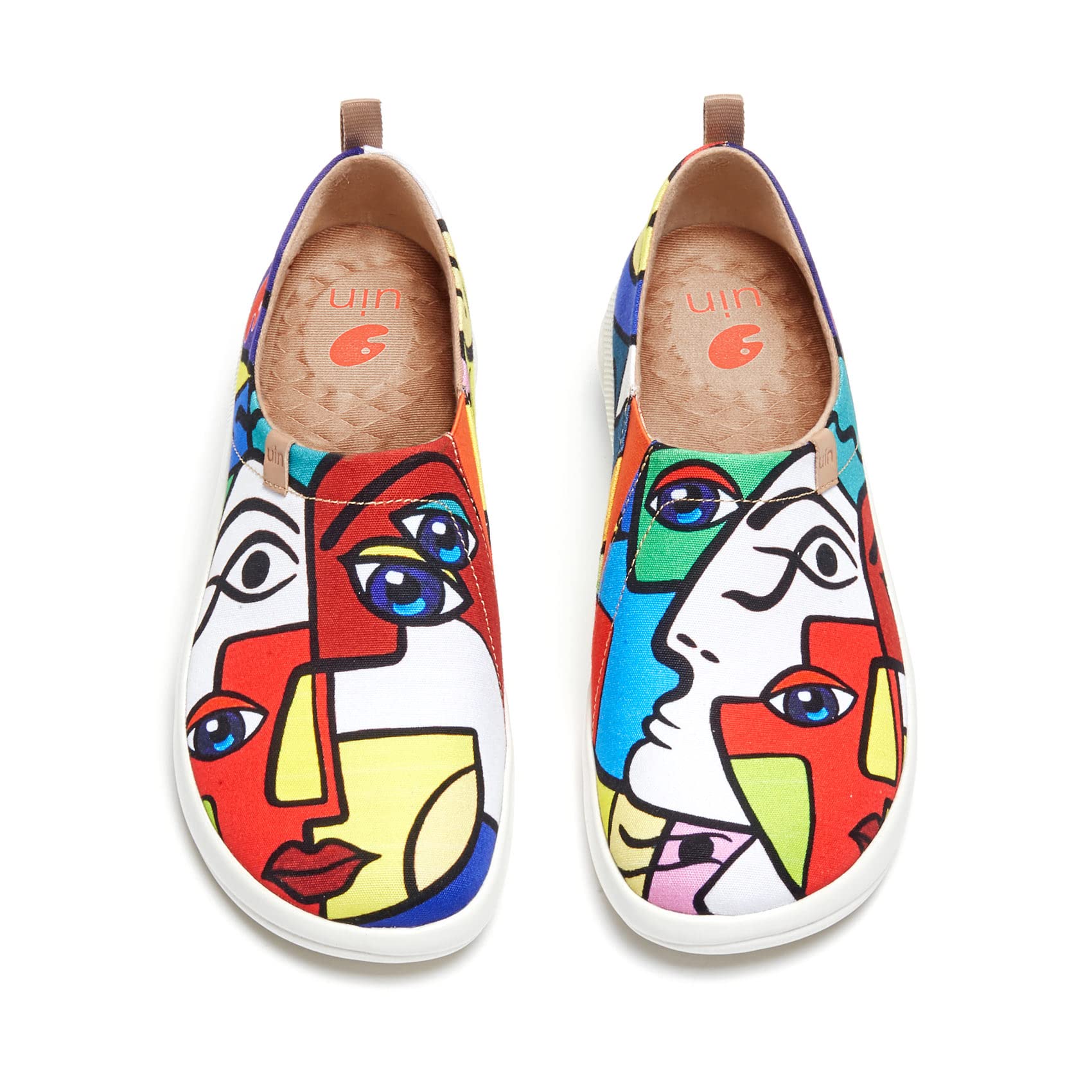 UIN Women's Slip On Loafers - Comfortable Casual Shoes with Artistic Painting Design for Travel & Everyday Wear - Toledo III Collection | Perfect for Walking, Office & Weekend Outings