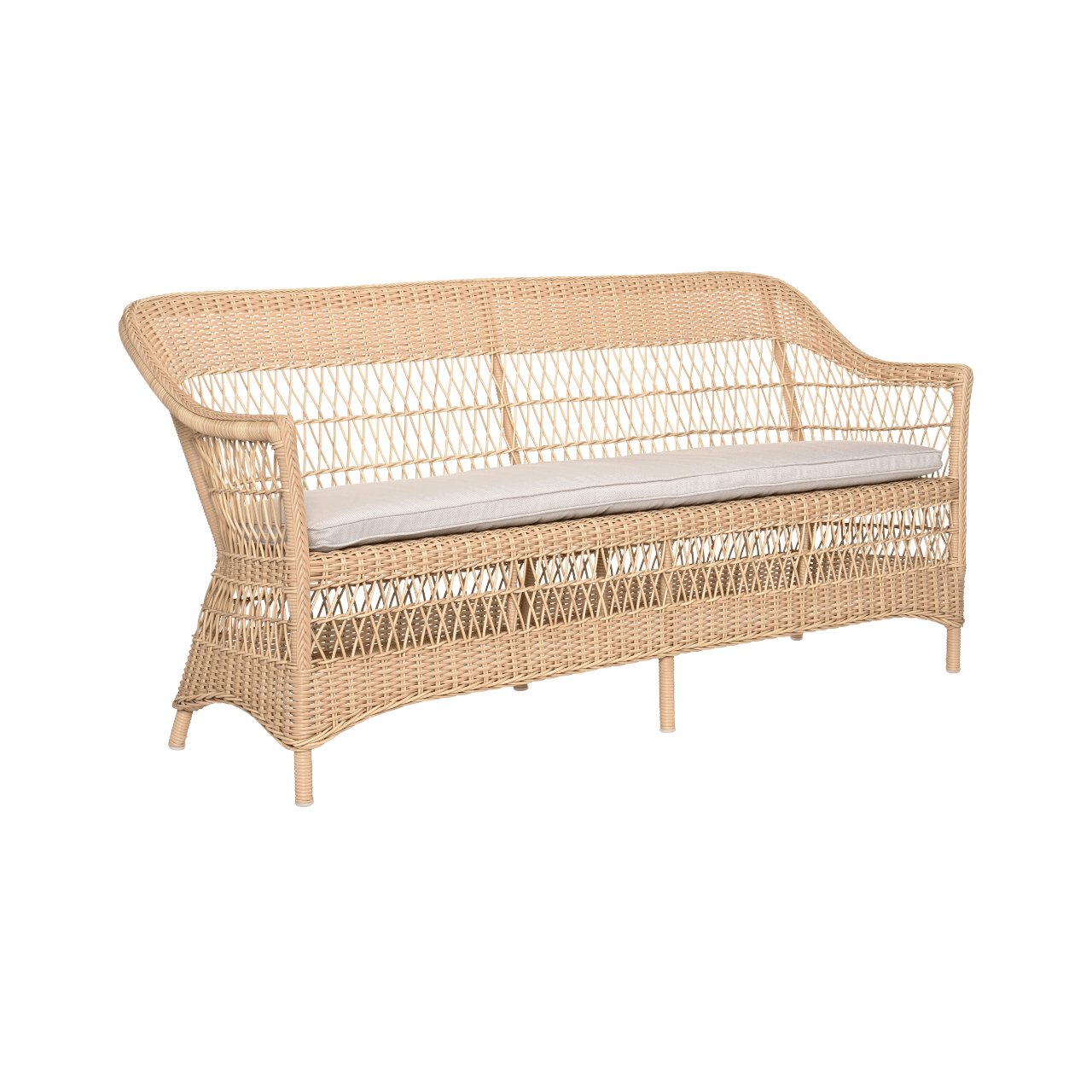 Charlot Outdoor 3-Seater Patio Sofa Set - Waterproof Wicker Furniture for Garden, Poolside, Deck & Backyard Relaxation