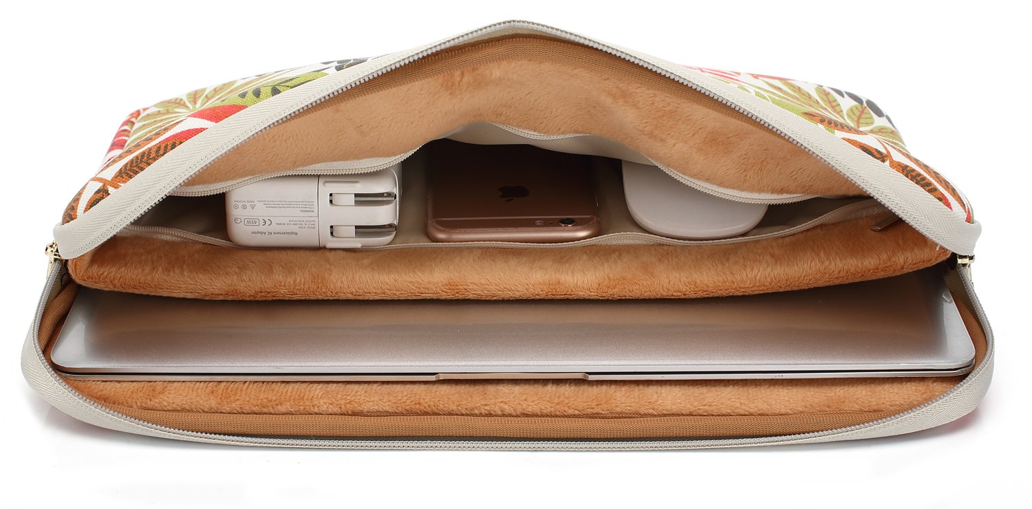 KAYOND Waterproof 11-11.6 Inch Laptop Sleeve - Forest Pattern Protective Case for MacBook Air 11, MacBook 12 & Surface Pro | Perfect for Travel, Office & School Use