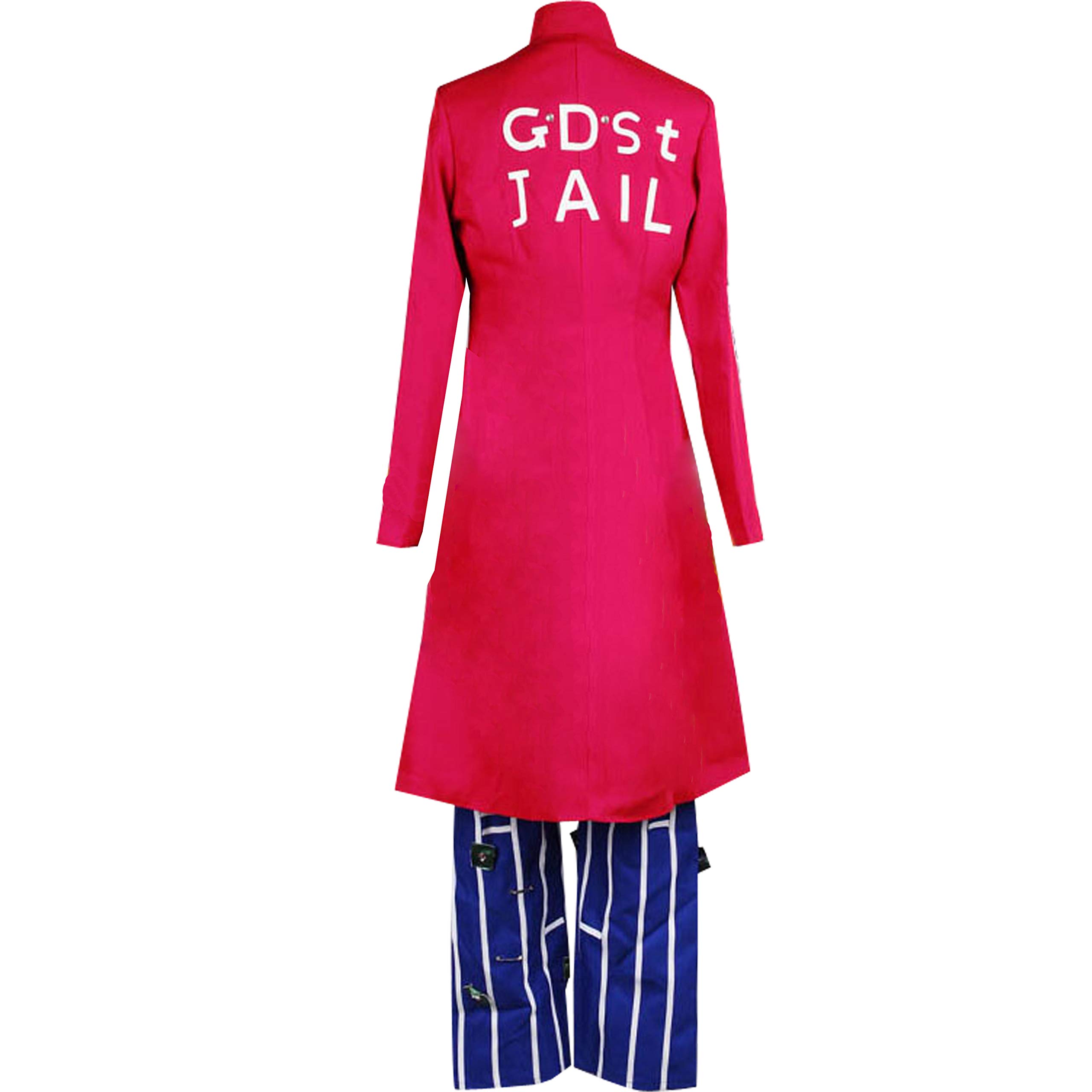 Anime Jolyne Kujo Cosplay Costume - Men's Jacket Uniform Outfit for Halloween, Anime Conventions & Role Playing