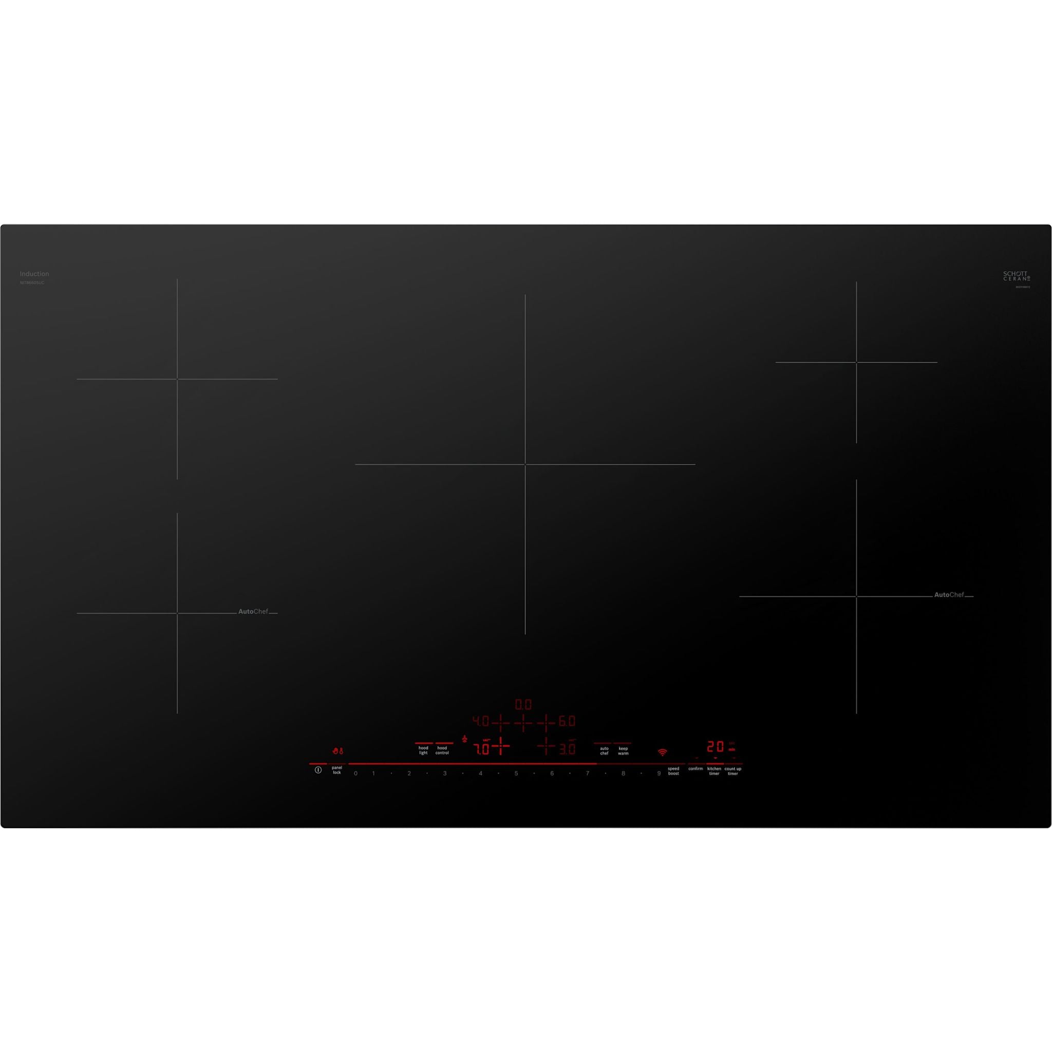 Bosch 36 Inch Induction Cooktop - NIT8660UC Black | Fast Heating, Energy Efficient | Perfect for Modern Kitchens & Home Chefs