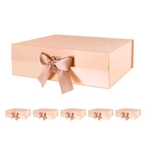 Rose Gold-13.5x9x4.1 Inches-Pack of 6
