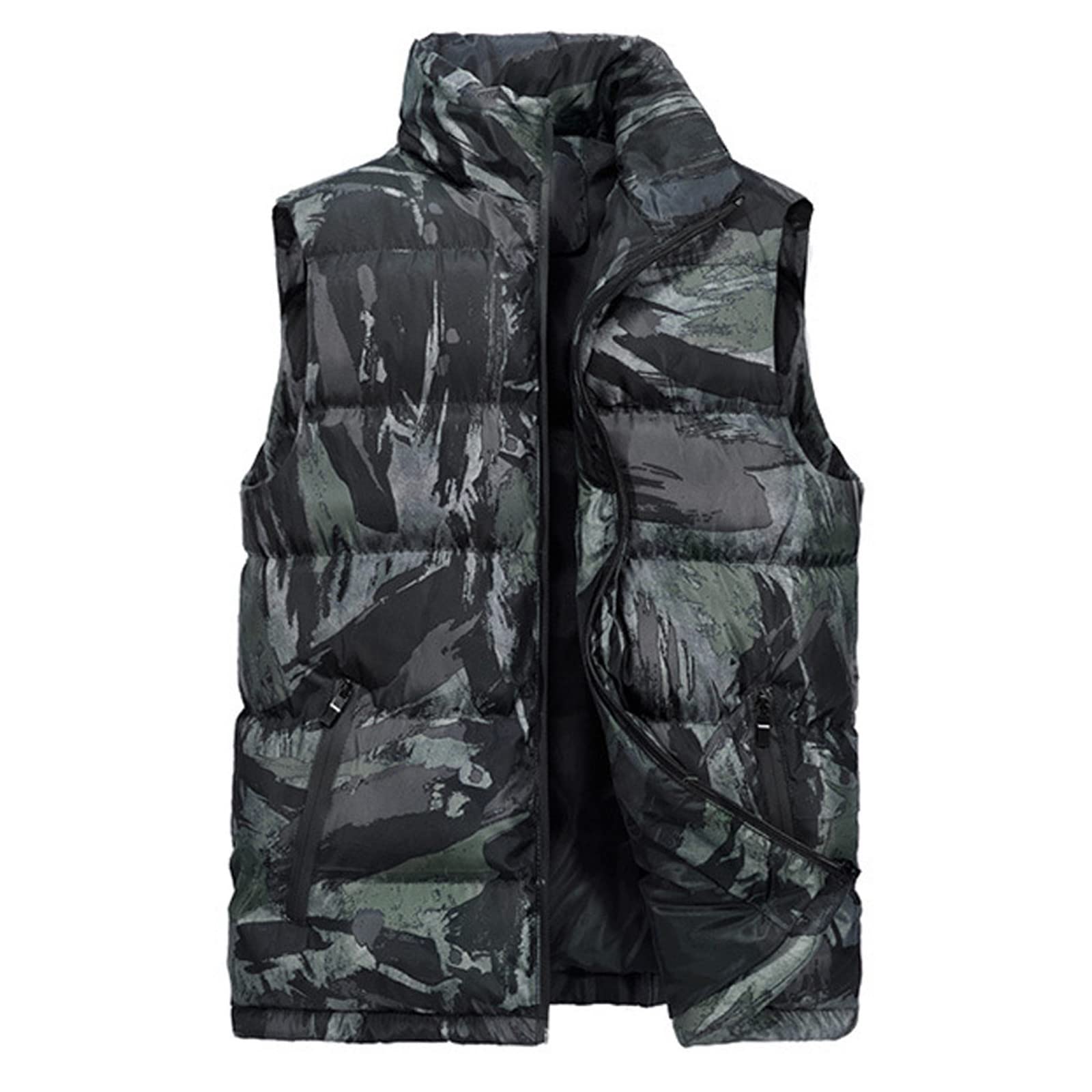 Men's Lightweight Warm Hooded Puffer Jacket for Winter & Fall - Short Sleeve Outerwear Coats 2024 | Perfect for Outdoor Activities, Travel & Casual Wear