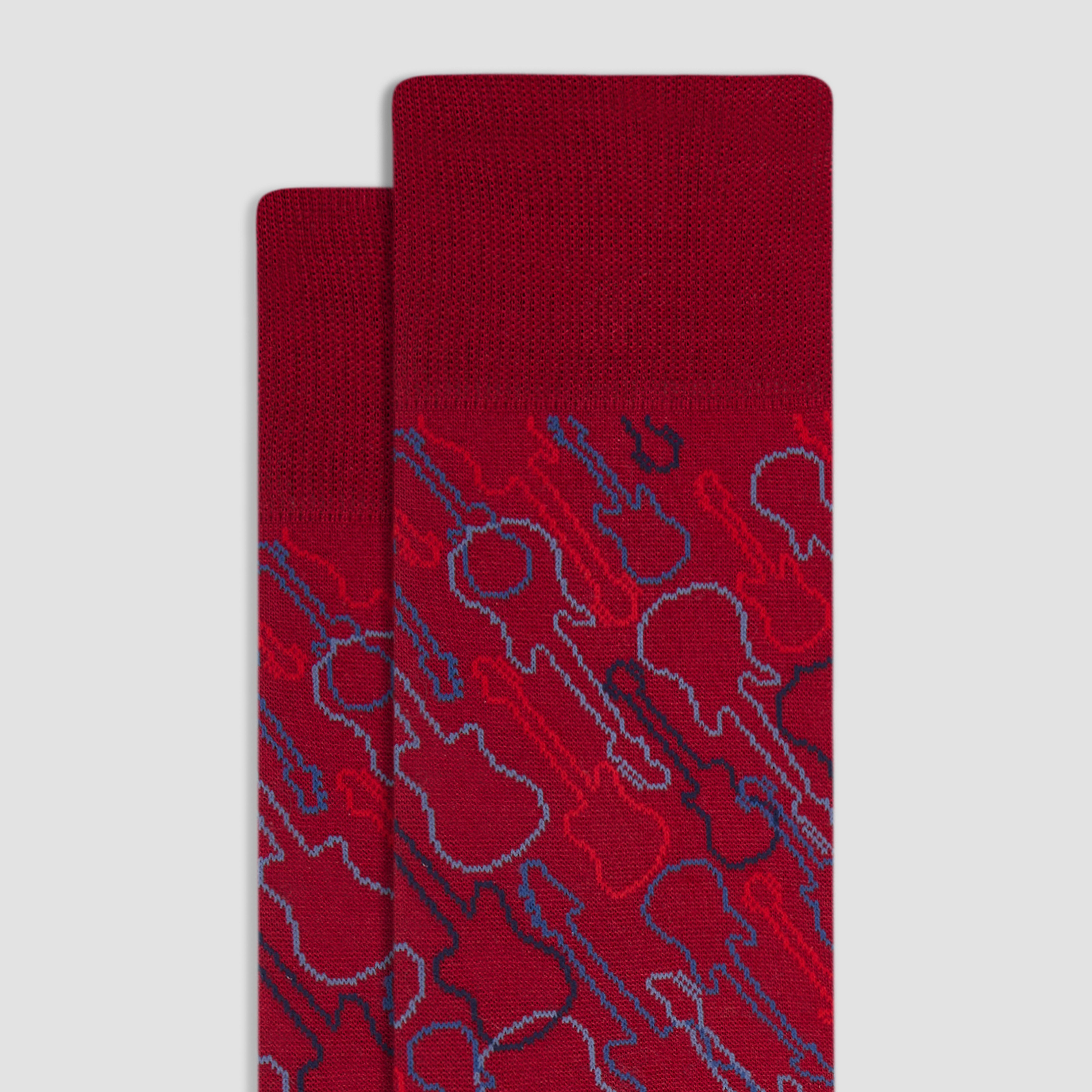 Guitar Mid Calf Socks for Men & Women - Music Lover Crew Socks - Comfortable Cotton Blend Socks for Musicians, Guitar Players & Music Fans - Perfect for Concerts, Gifts & Casual Wear