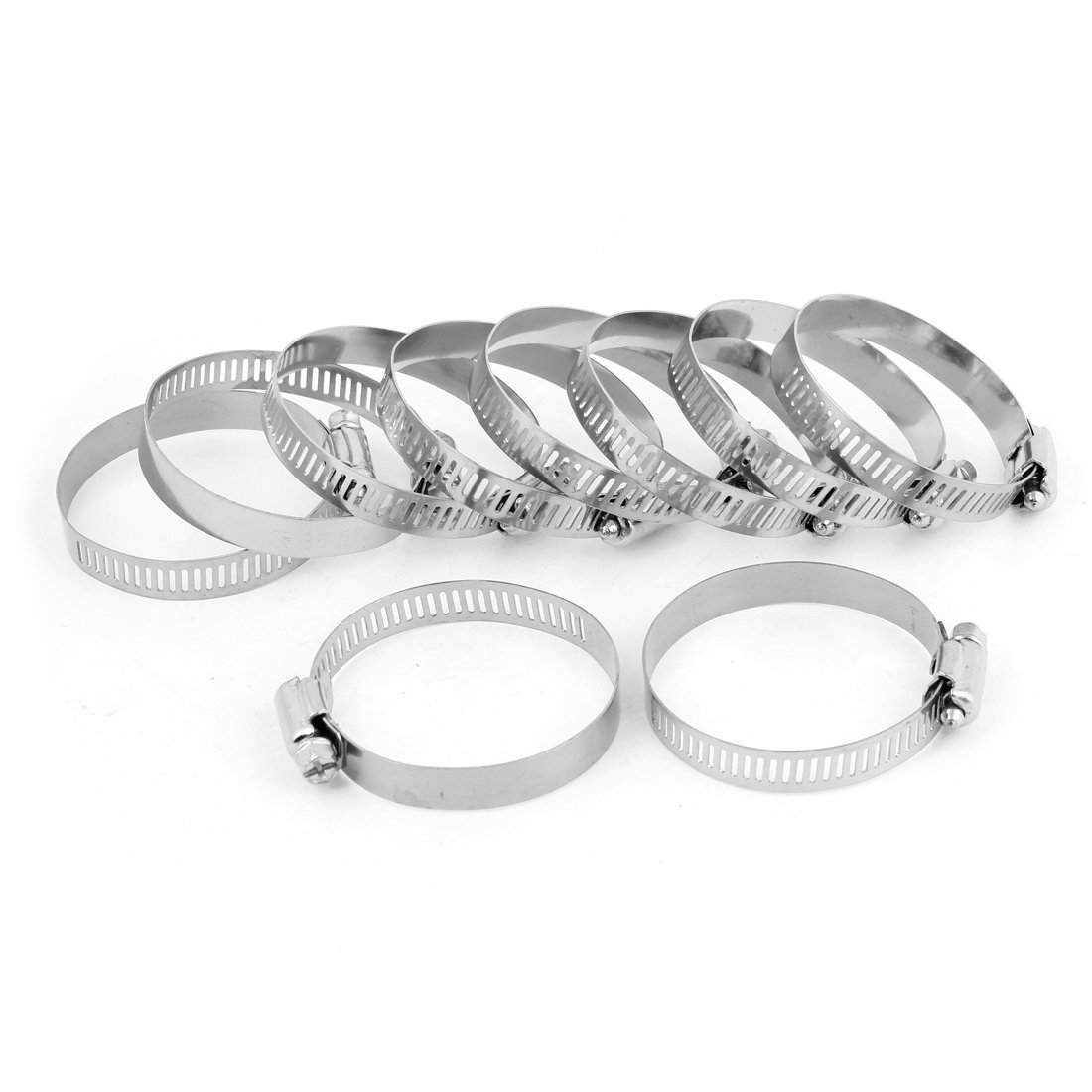 10pcs 10mm Stainless Steel Hose Clamps for Plumbing & Auto Repair