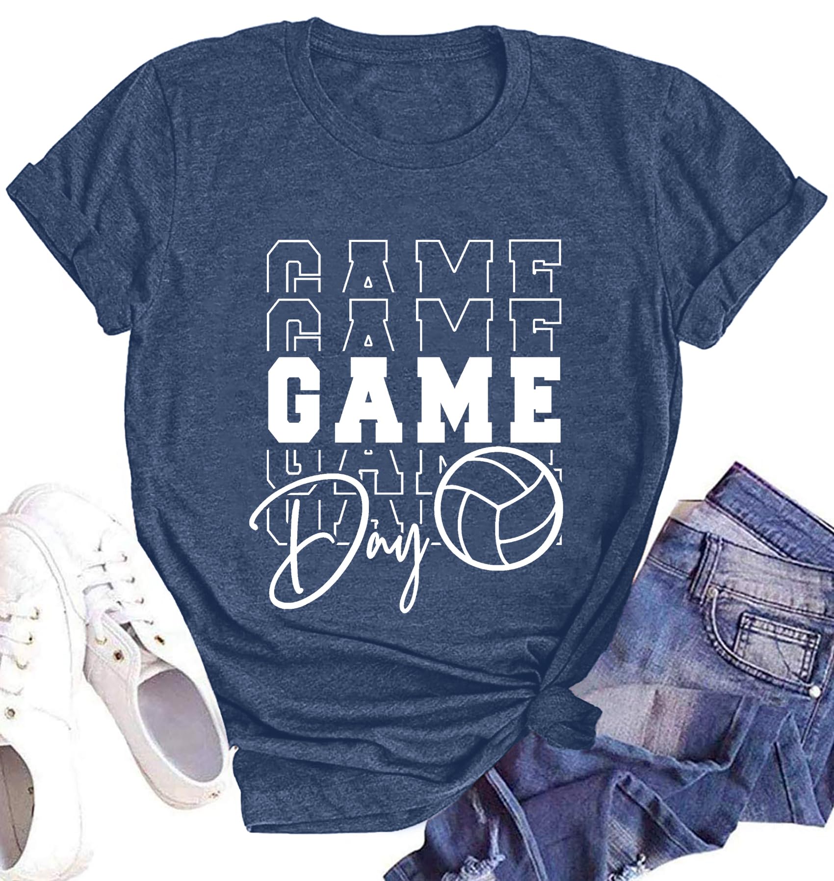 Women's Baseball Shirt - Softball Game Day T-Shirt with Lightning Graphic & Letter Print - Short Sleeve for Sports Events & Casual Wear