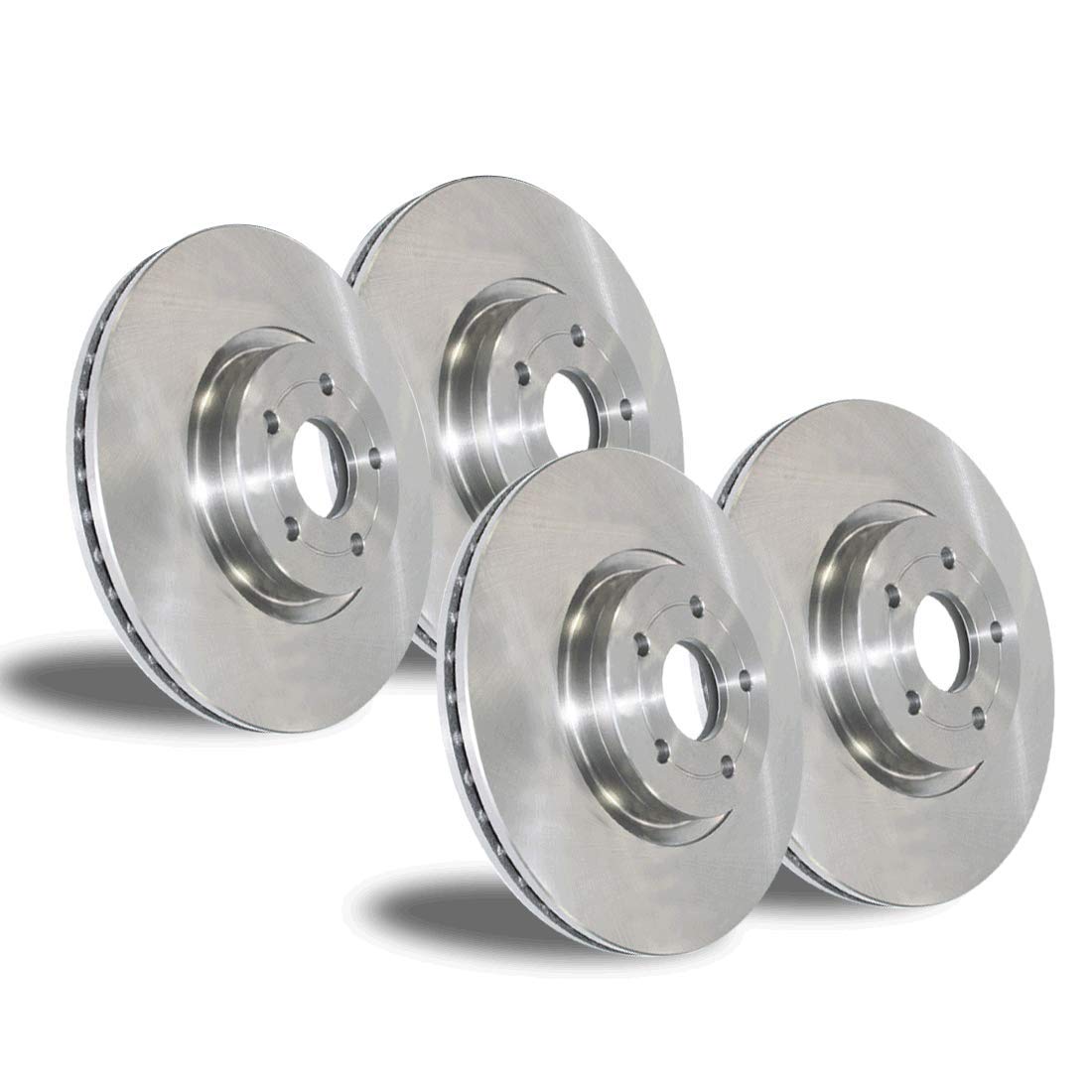 AutoDN High-Performance Front & Rear Disc Brake Rotors 4-Piece Set - Compatible With Lexus SC400 1992-1995 Models - Perfect for Daily Driving, Performance Upgrades & Track Use