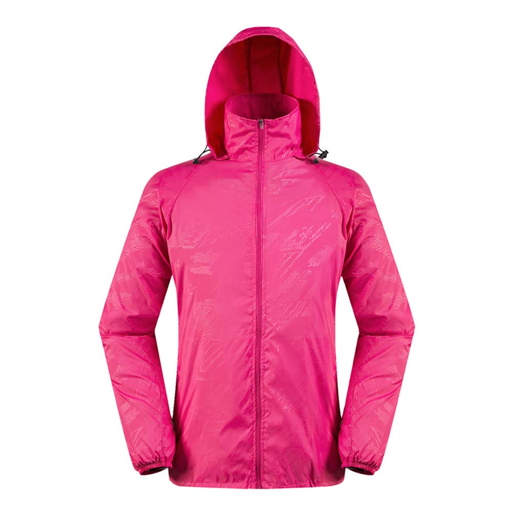 Realdo Men's & Women's Waterproof Windbreaker Jacket - Lightweight, Quick-Dry Running Coat with Storage Bag | Outdoor Hiking, Jogging, Travel & Rain Protection